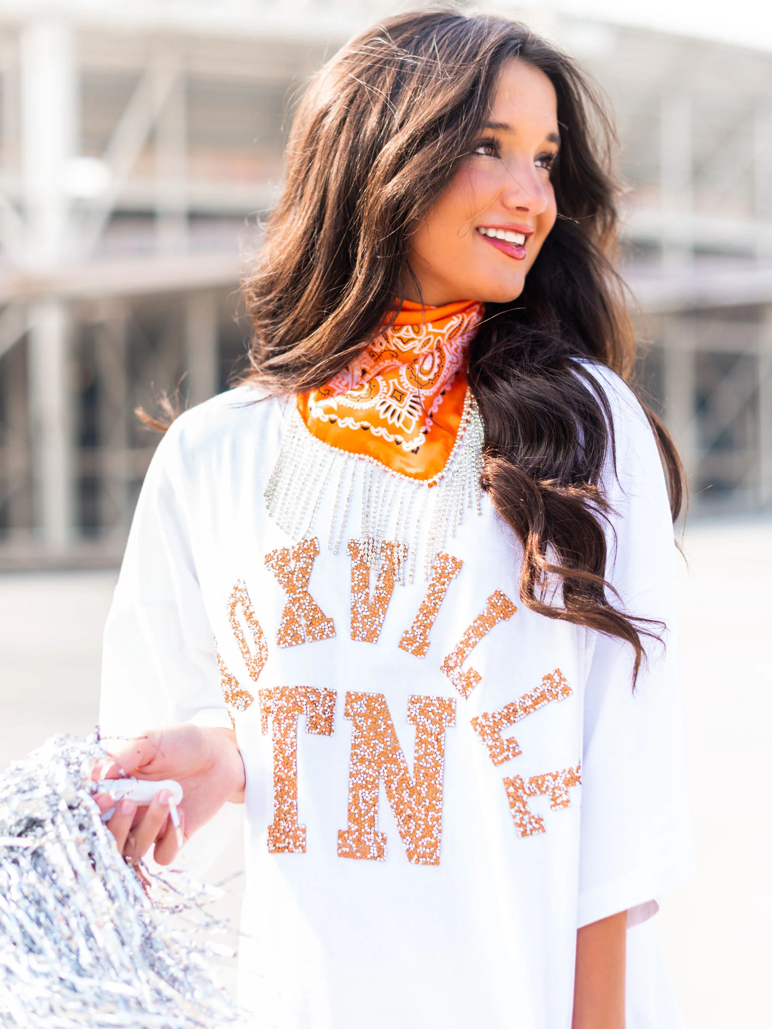 Rhinestone Knoxville TN Oversized Tee - Image 47