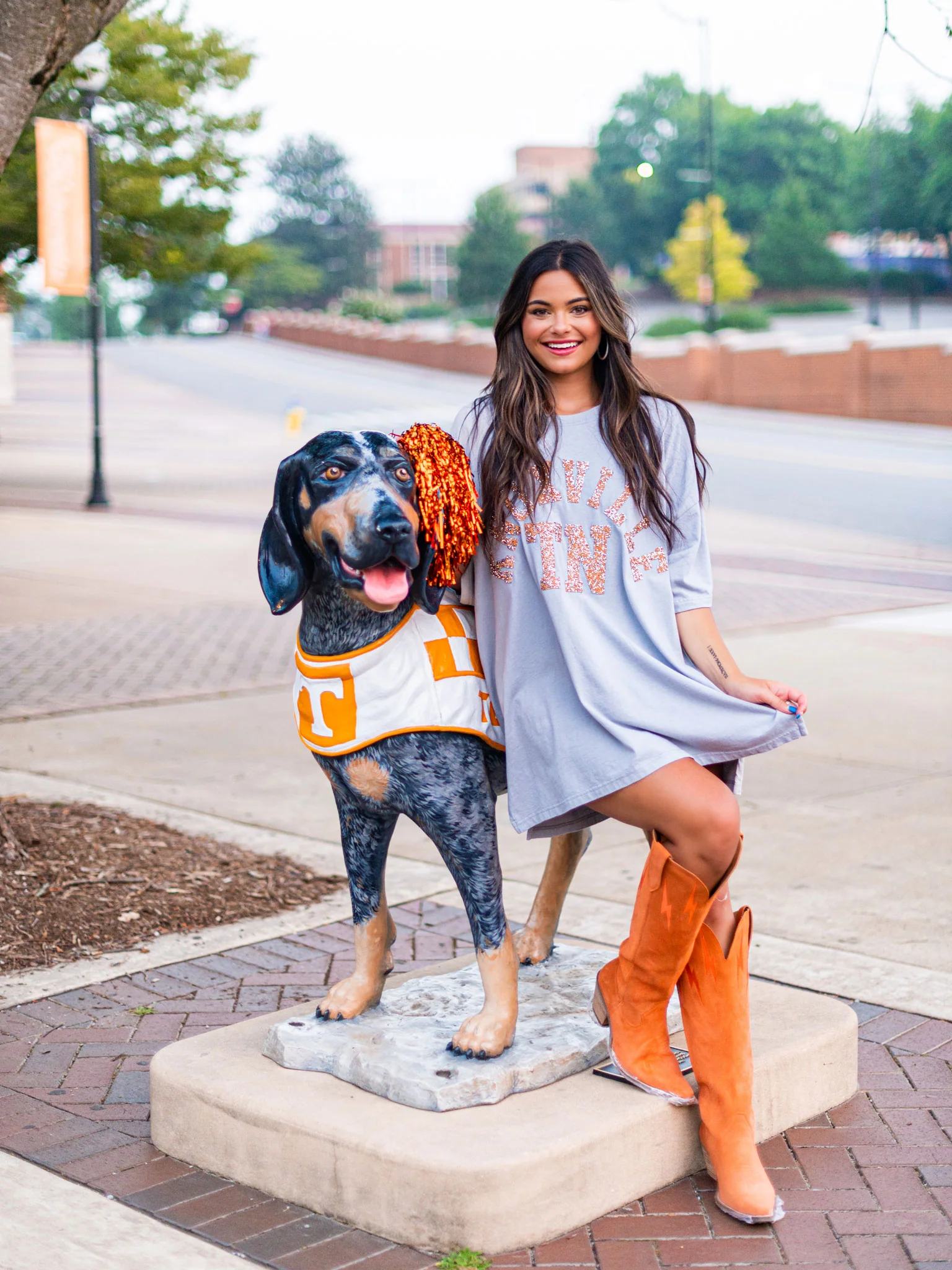 Rhinestone Knoxville TN Oversized Tee - Image 5