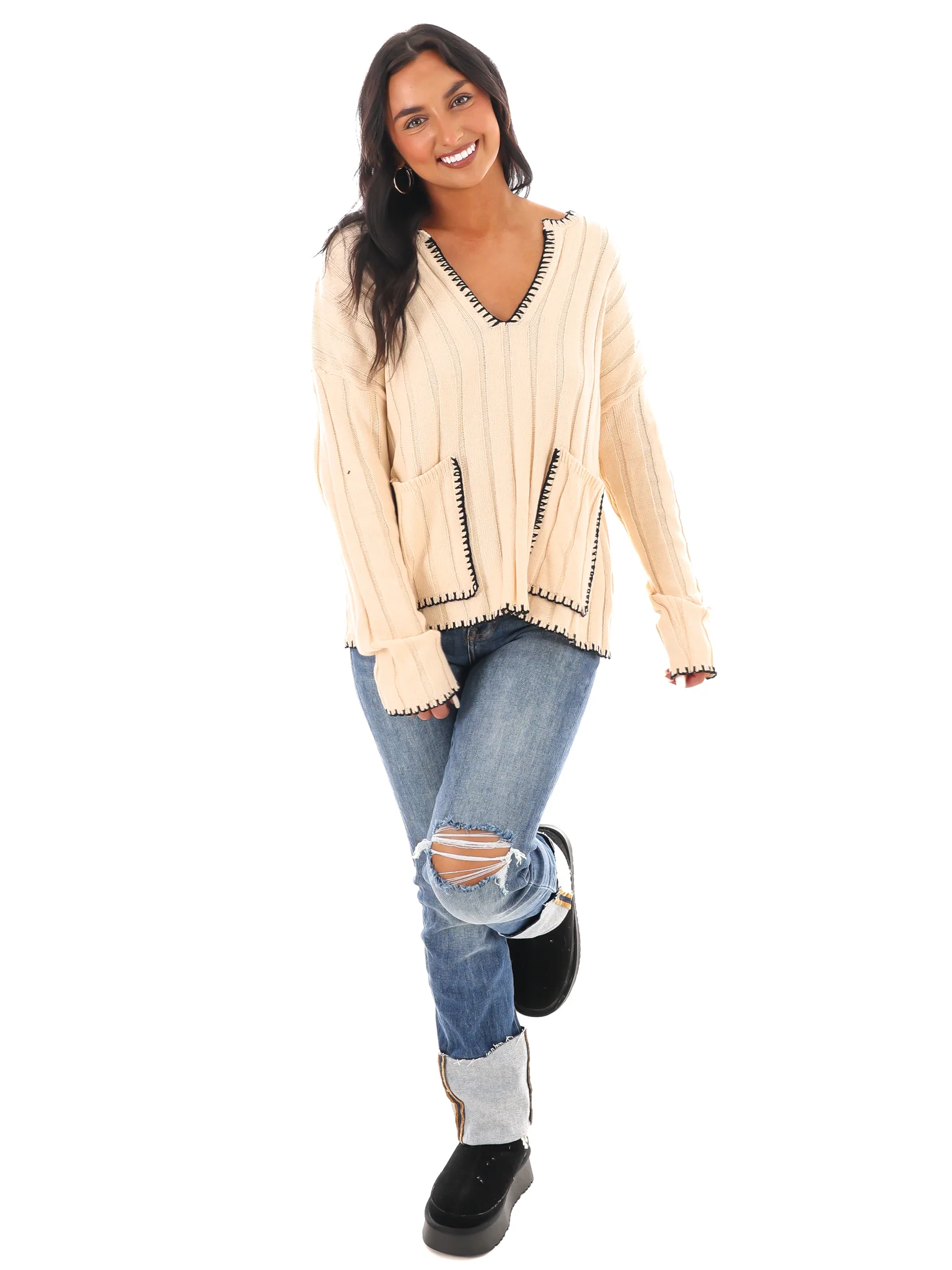 Ribbed Bliss Knit Sweater - Image 10