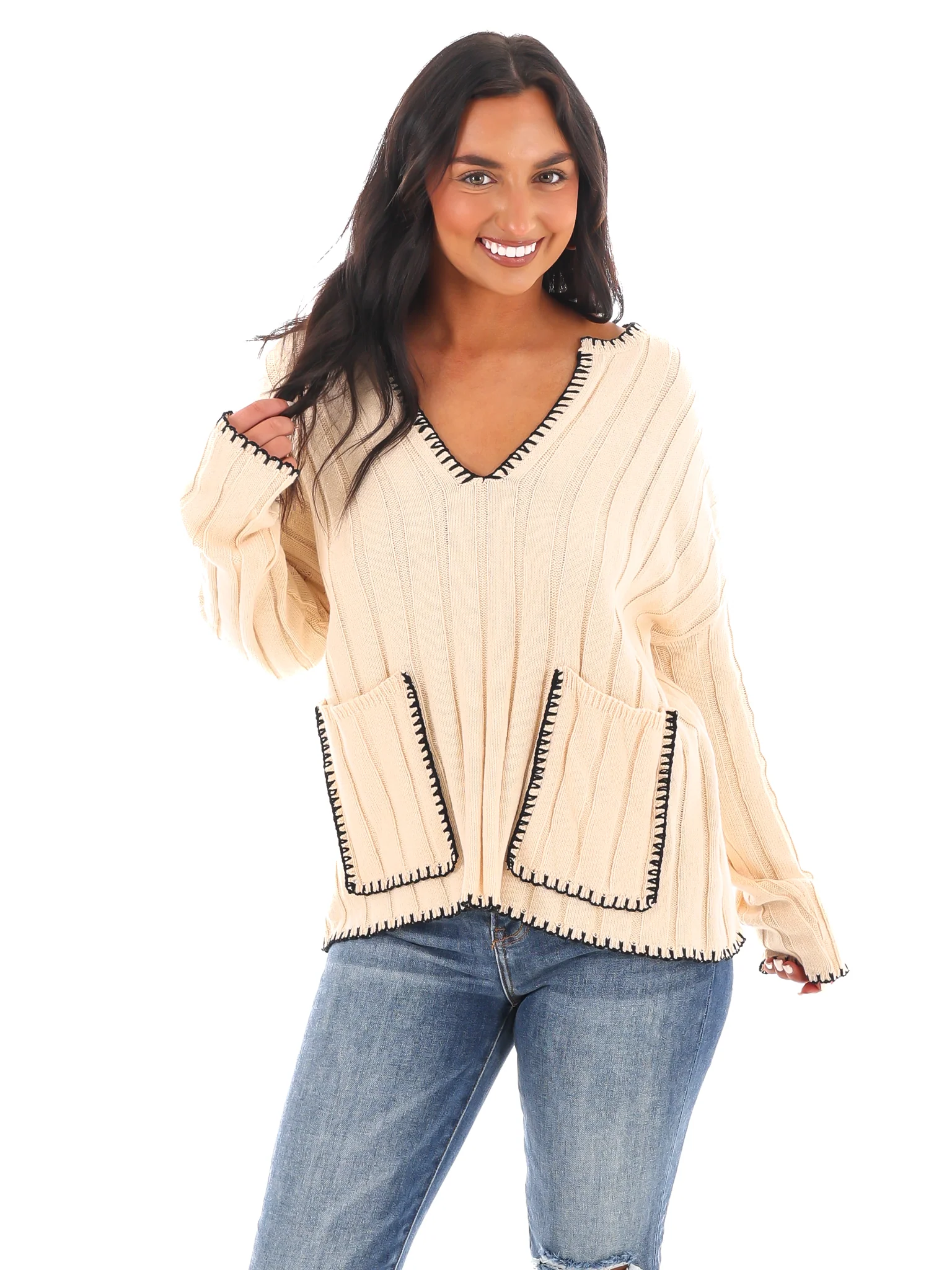 Ribbed Bliss Knit Sweater - Image 7