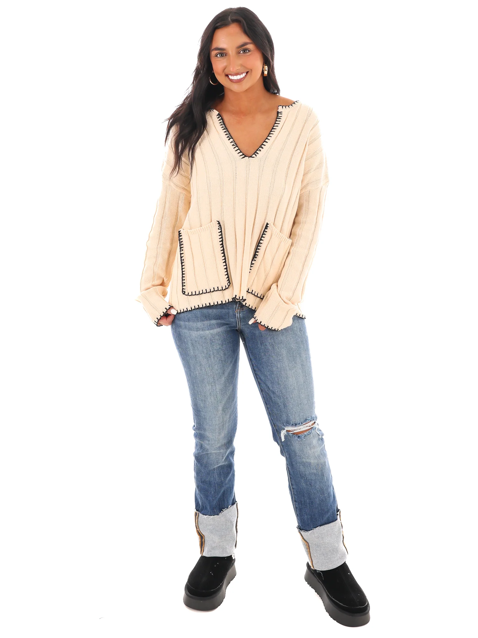 Ribbed Bliss Knit Sweater - Image 8
