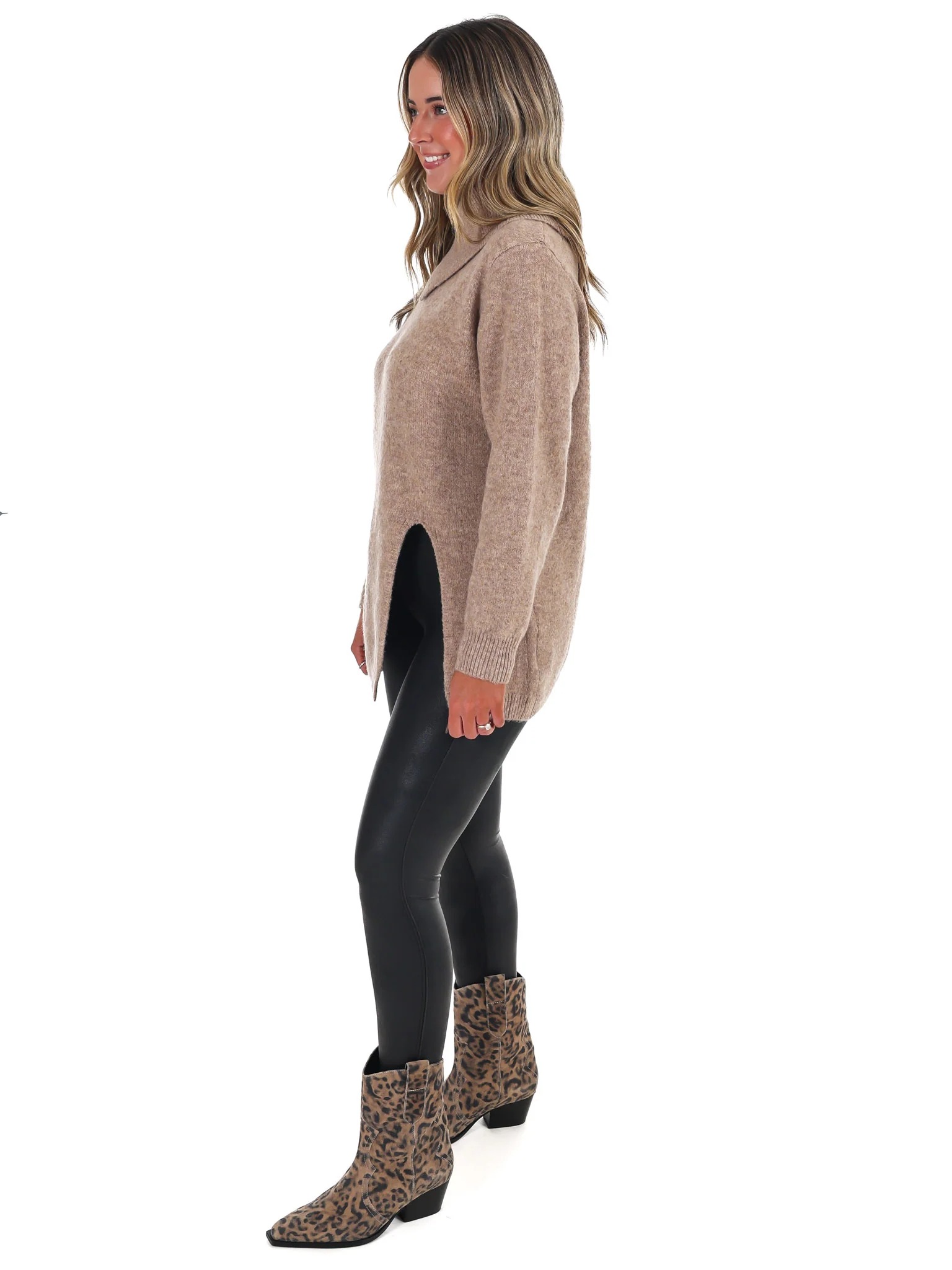 Right on Schedule Mock Neck Sweater - Image 8