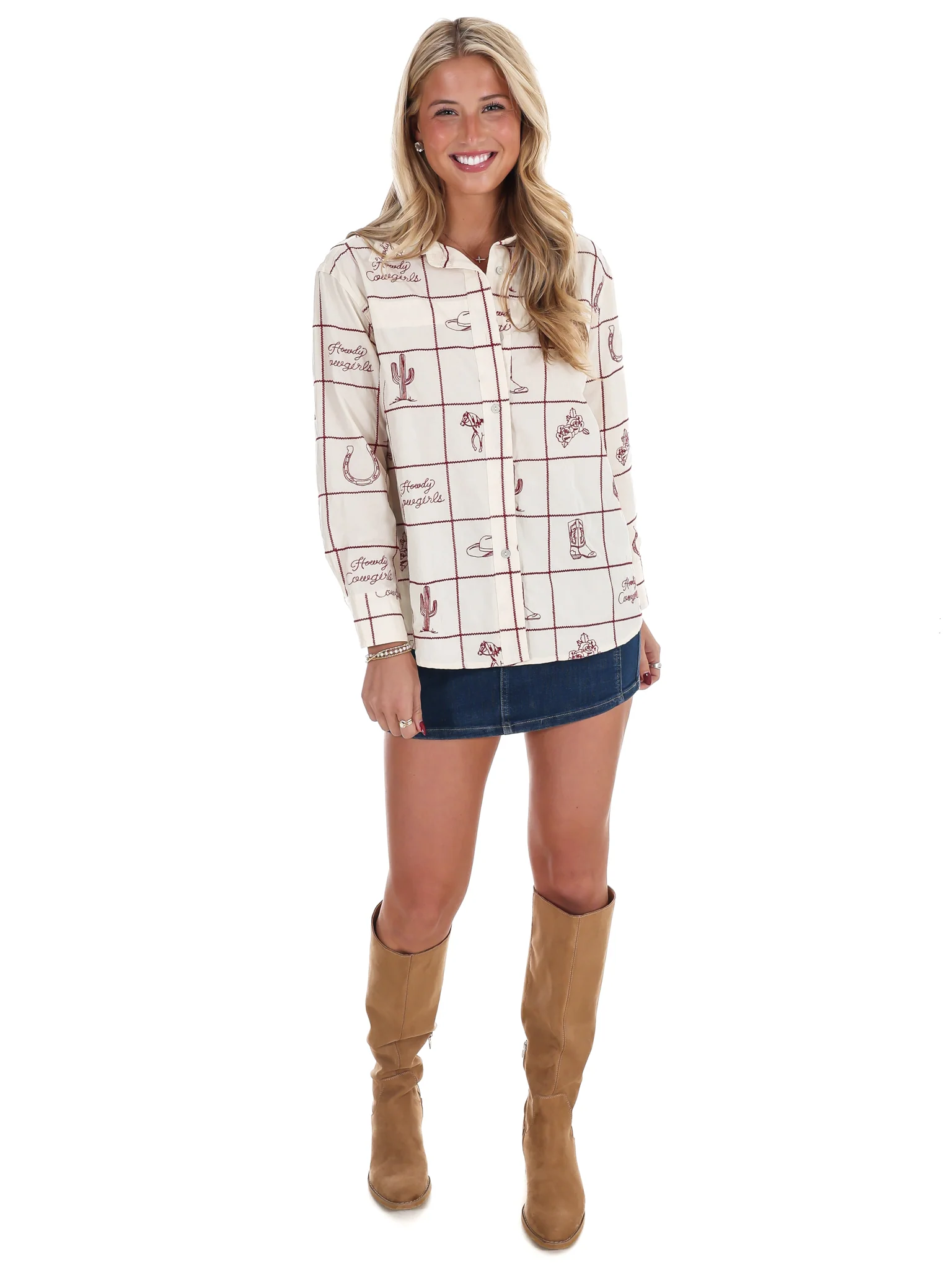 Roam the Ranch Embroidered Western Top - Image 6