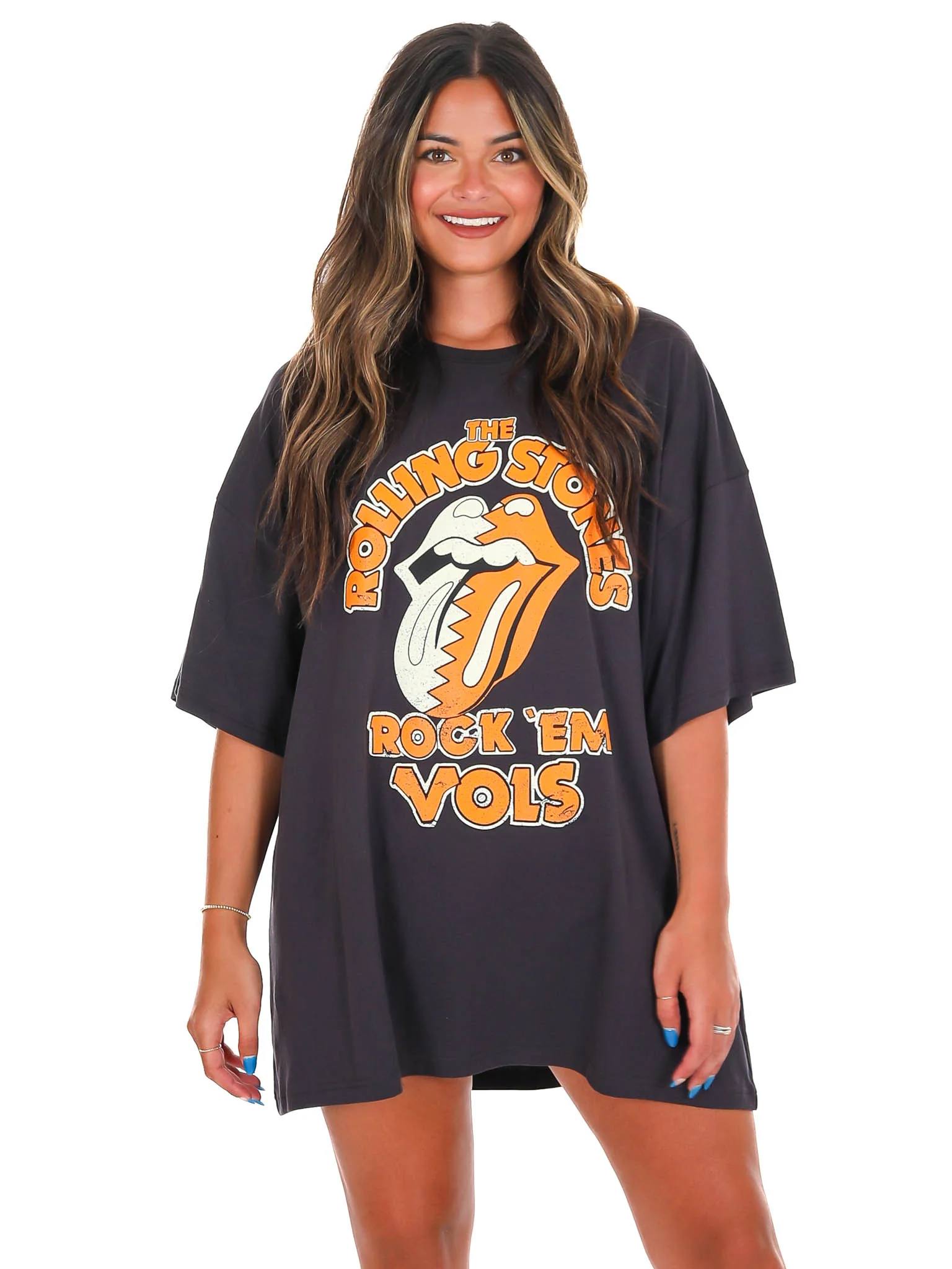 Rolling Stones Rock 'Em Vols Oversized Distressed Tee - Image 12