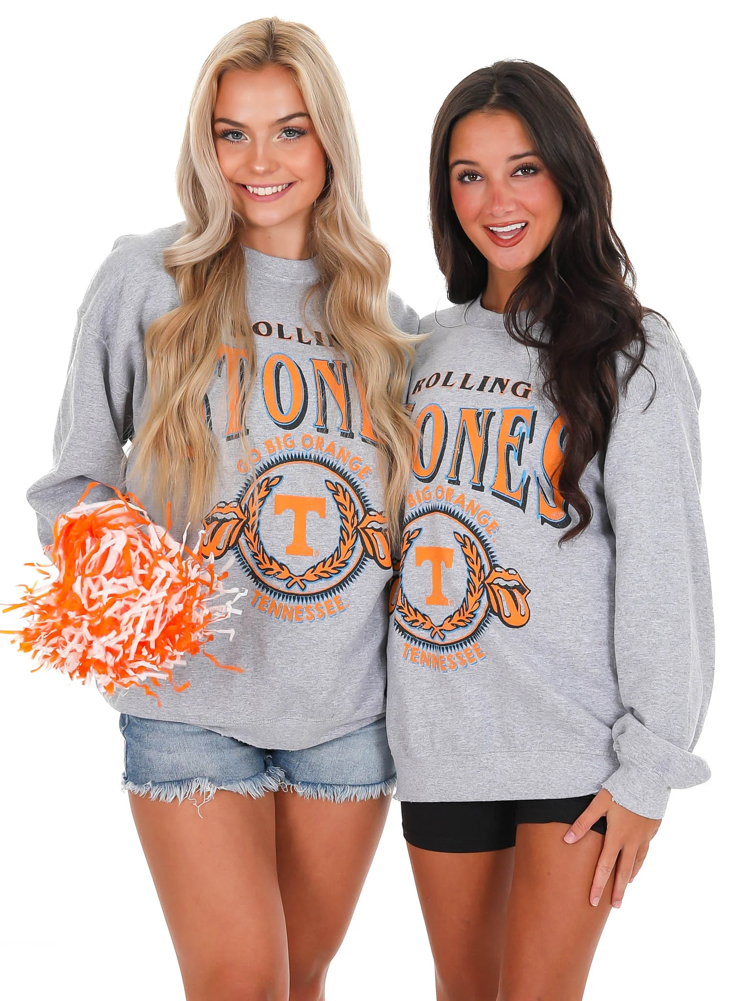 Rolling Stones Tennessee Volunteers College Seal Thrifted Sweatshirt - Image 5
