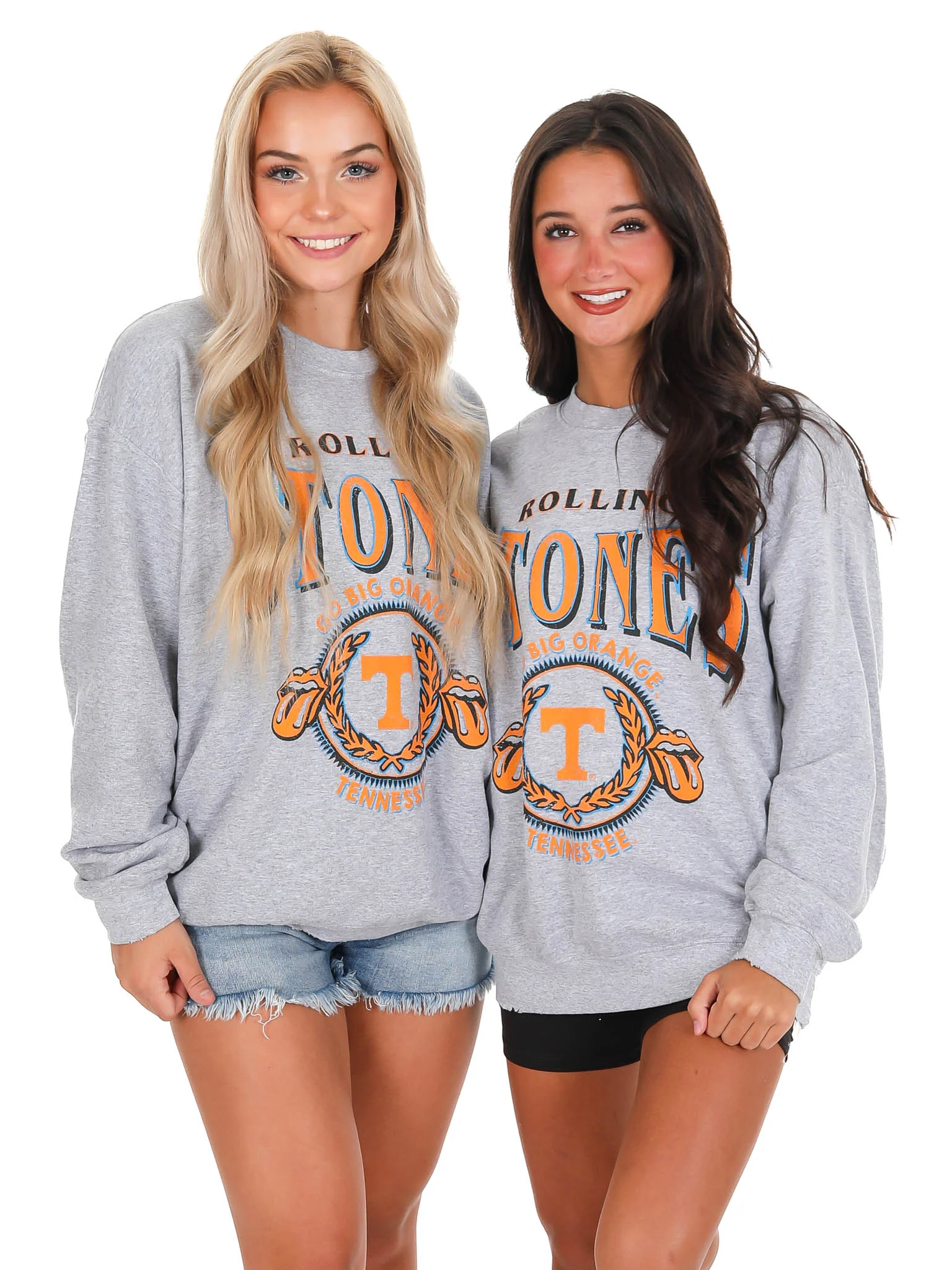 Rolling Stones Tennessee Volunteers College Seal Thrifted Sweatshirt - Image 7