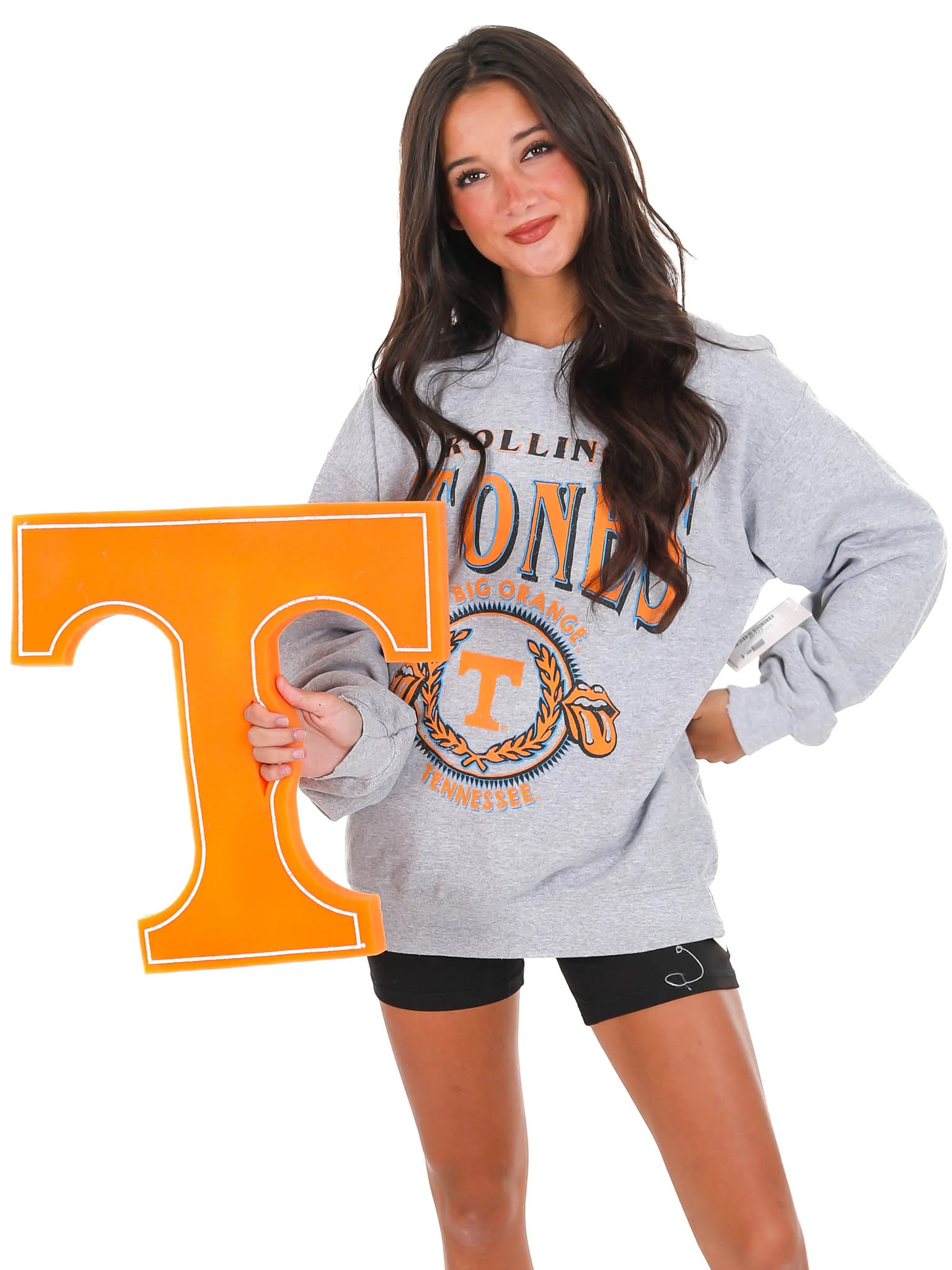 Rolling Stones Tennessee Volunteers College Seal Thrifted Sweatshirt - Image 9