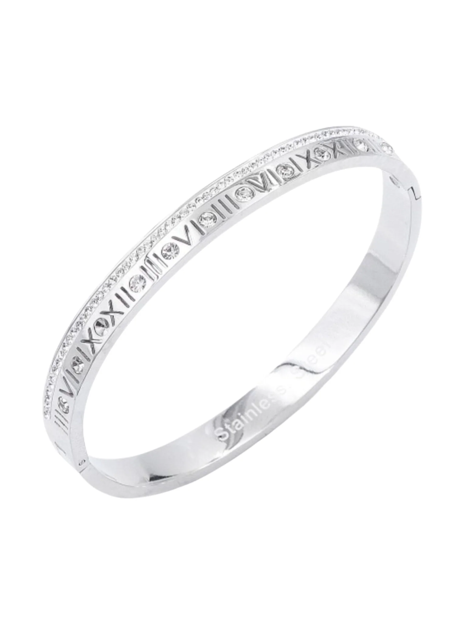 Roman Numerals Stainless Steel Bracelet - Image 2