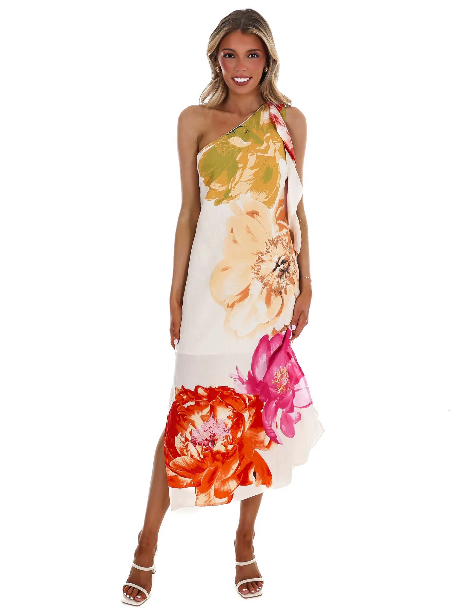 Romance in Bloom Floral Midi Dress - Image 3