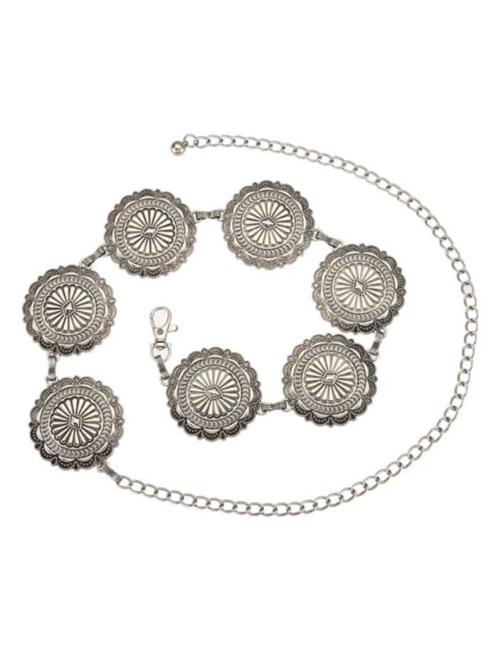 Round Concho Chain Belt - Image 2