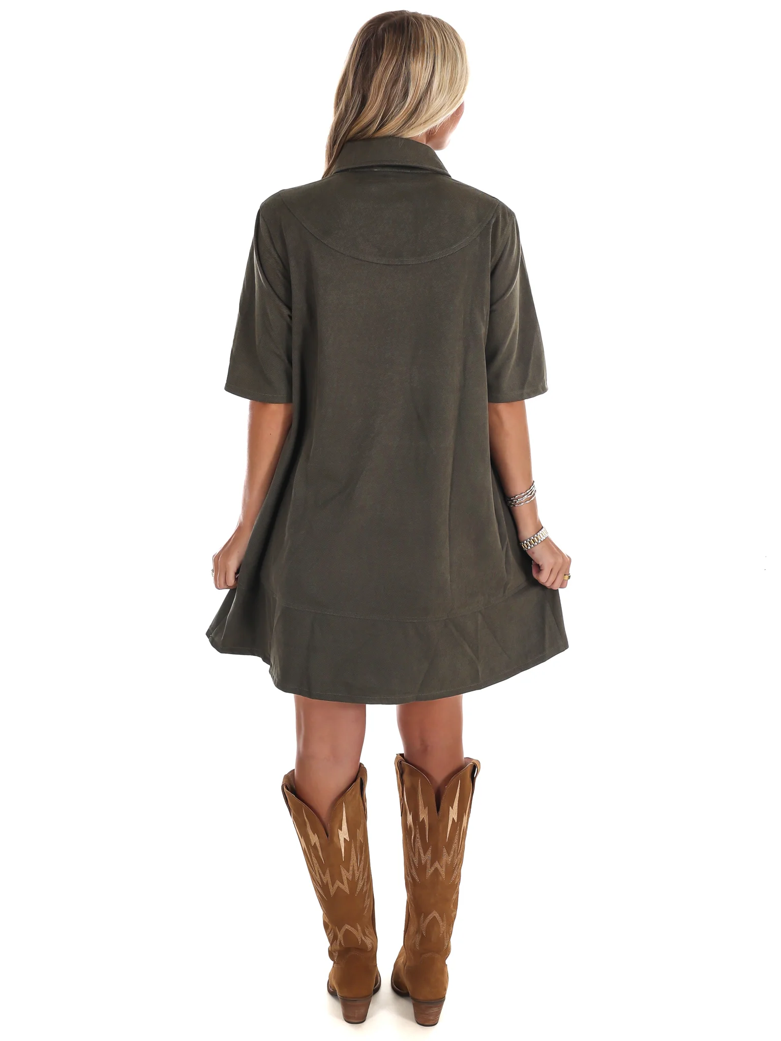 Rustic Rebel Suede Mini Dress - Image 21