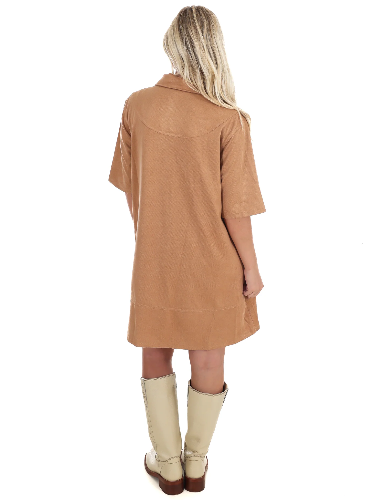 Rustic Rebel Suede Mini Dress - Image 7
