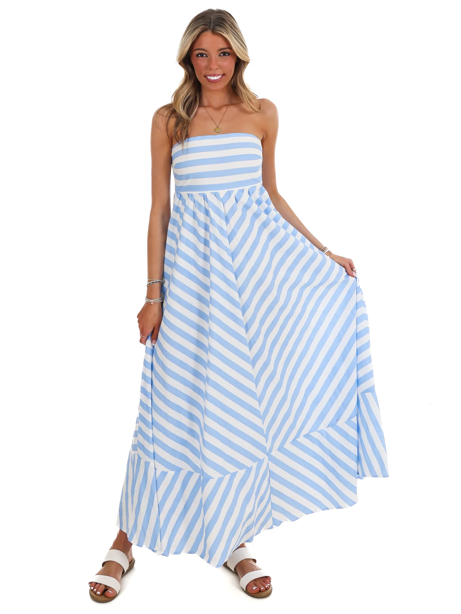 Salt Air Stripe Maxi Dress - Image 2