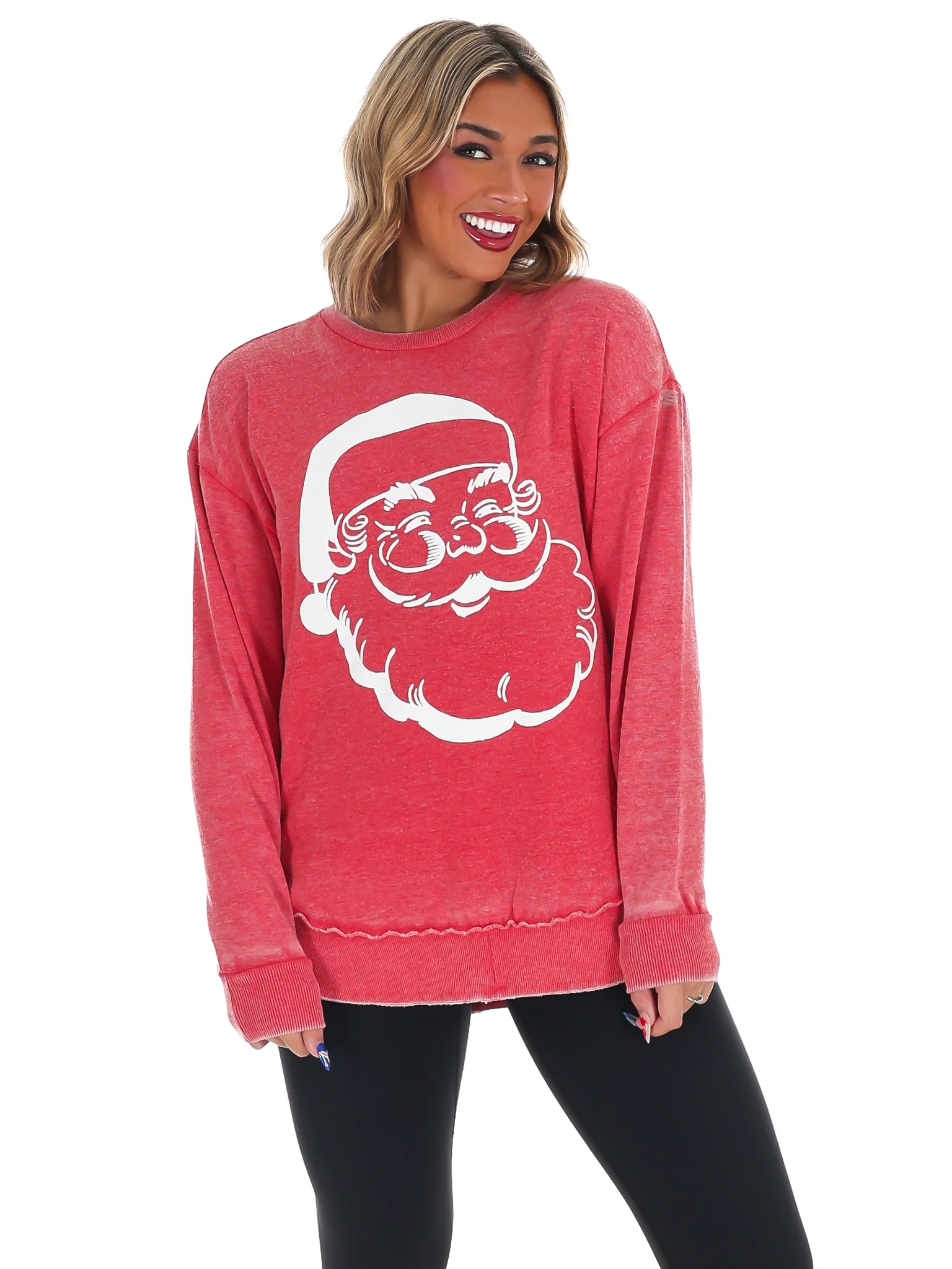 Santa Poncho Pullover
