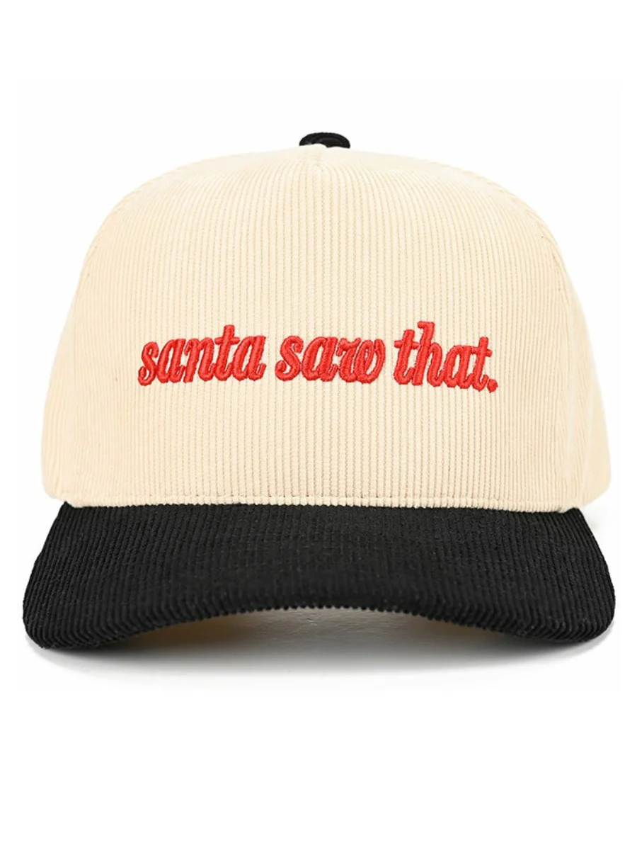 Santa Saw That Corduroy Trucker Hat