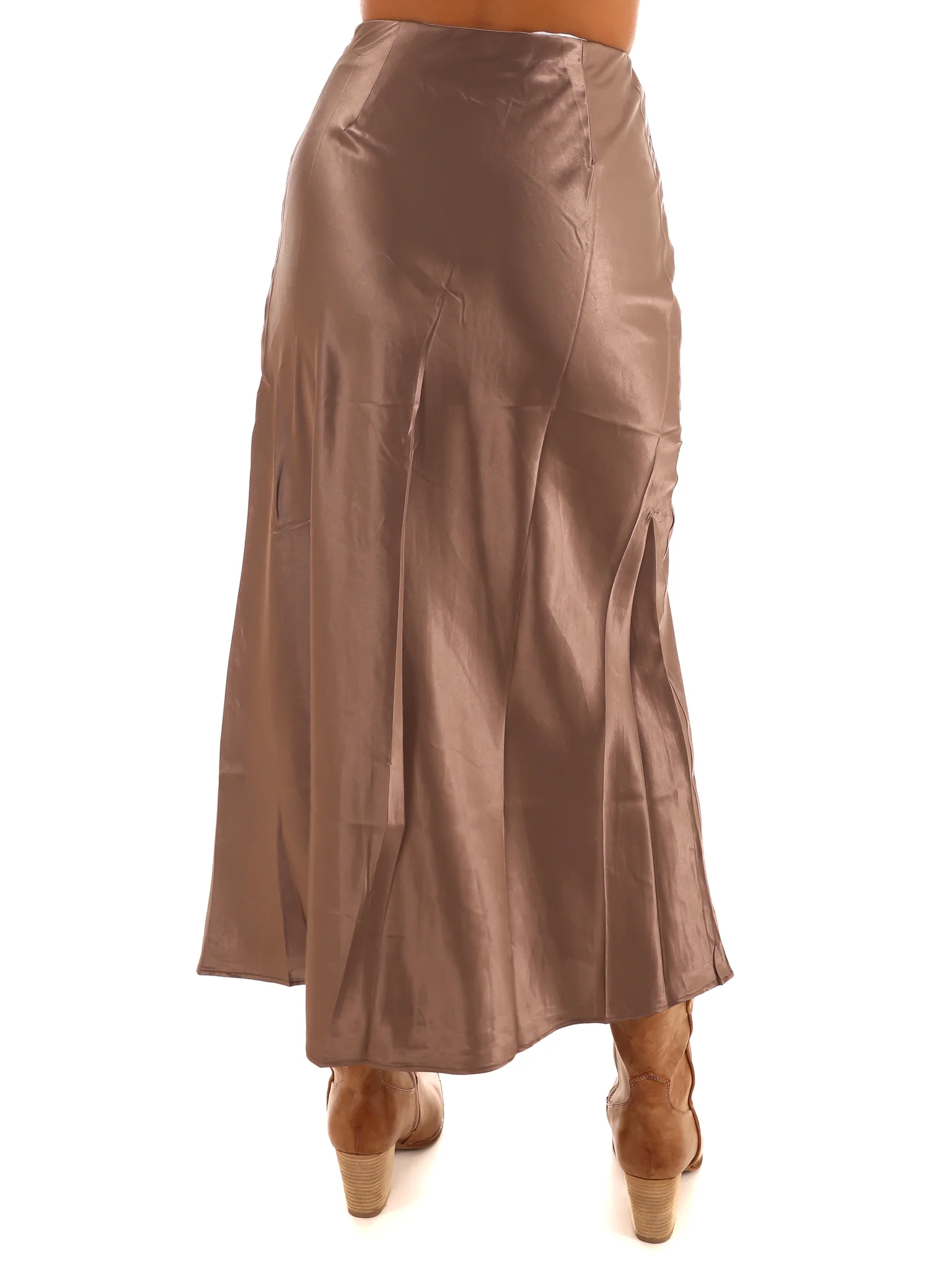Satin Splendor Midi Skirt - Image 4