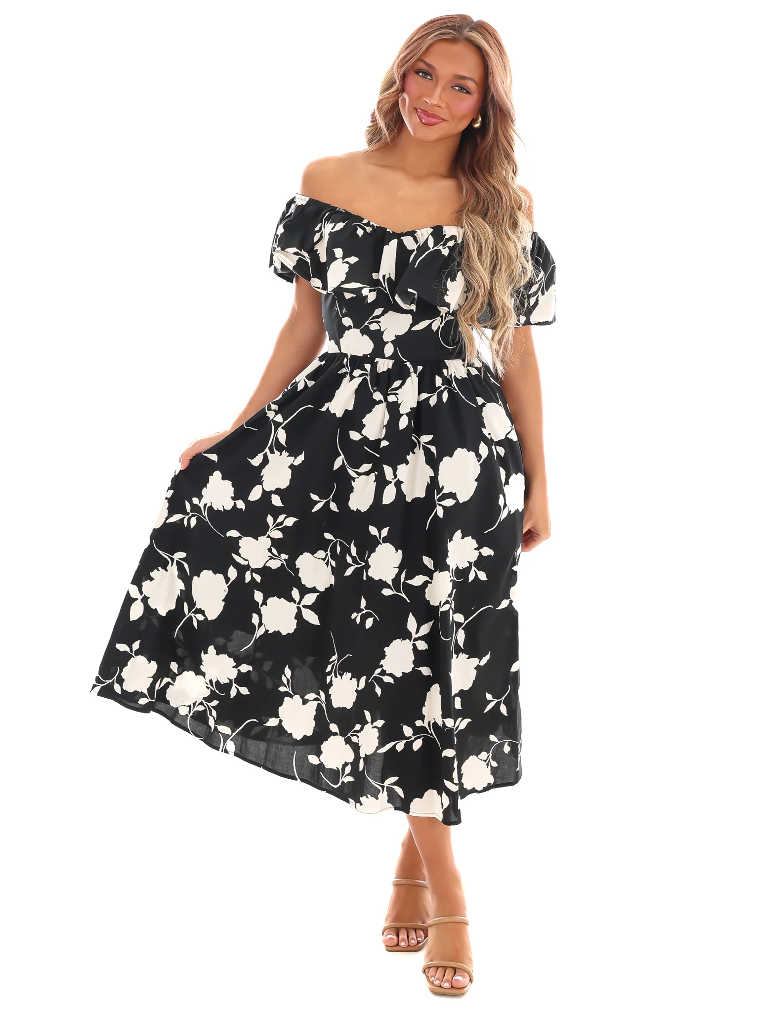 Savor the Moment Floral Midi Dress - Image 4