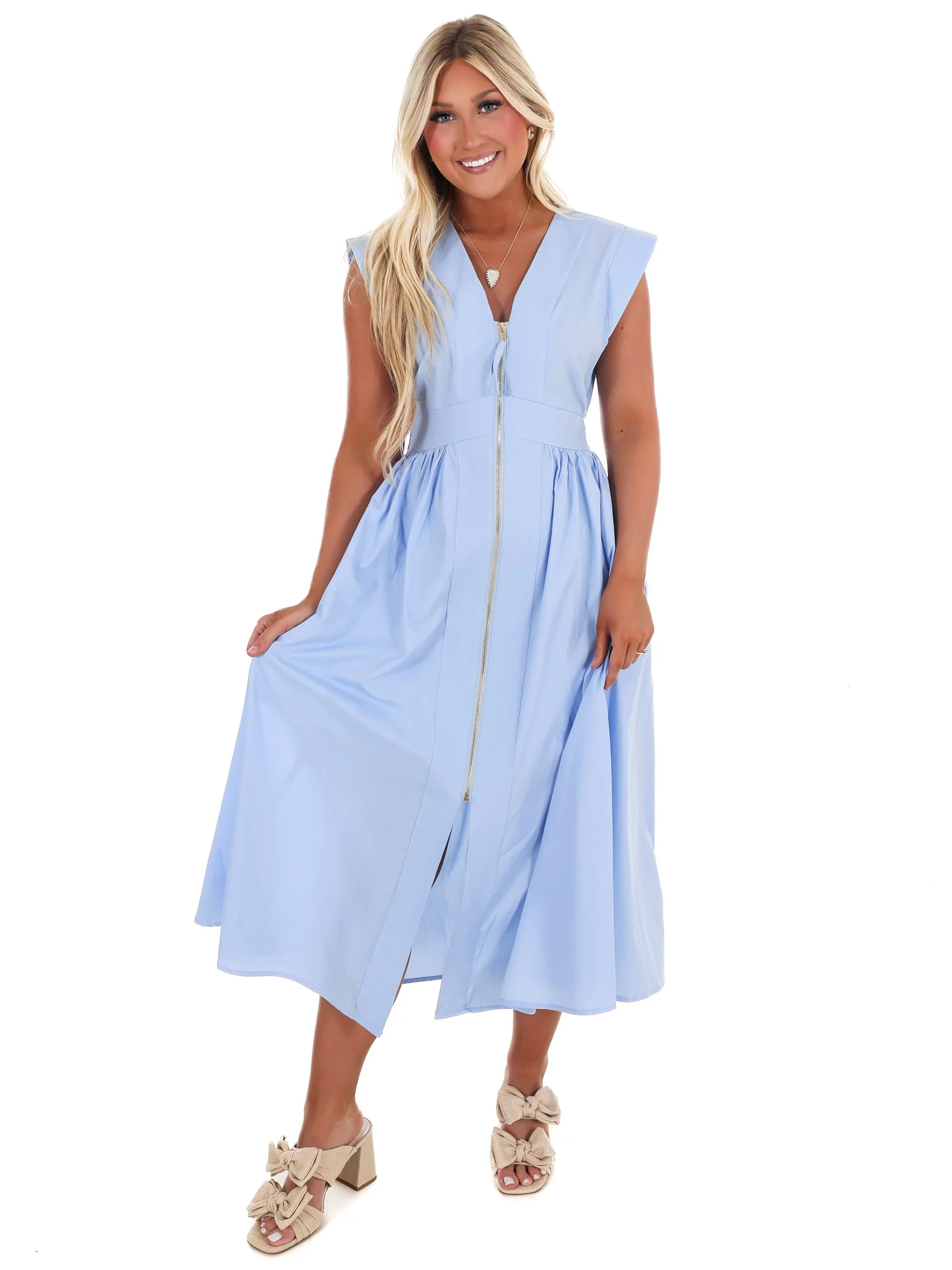 Say It Again V-Neck Midi Dress - Image 4
