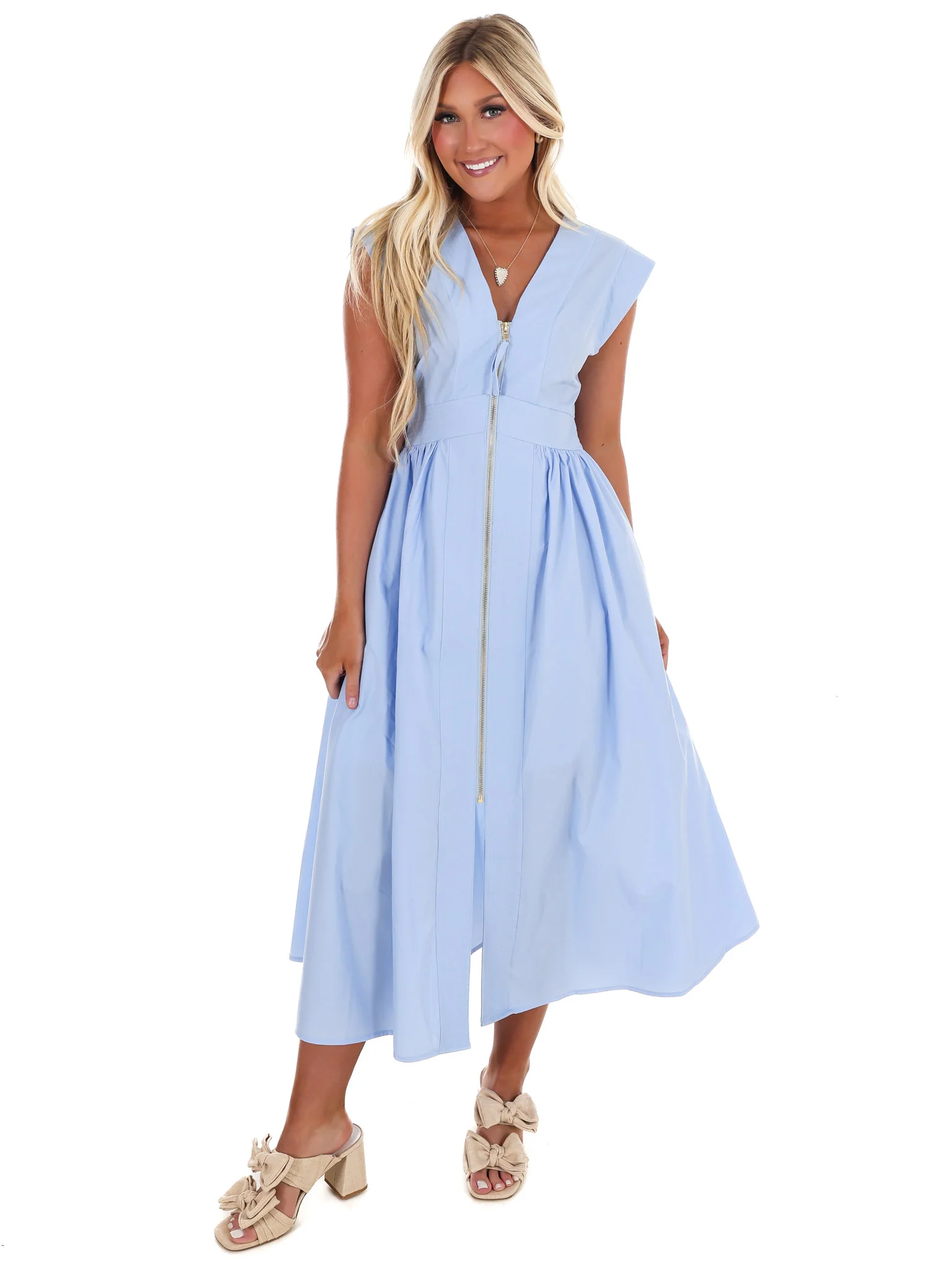 Say It Again V-Neck Midi Dress - Image 6