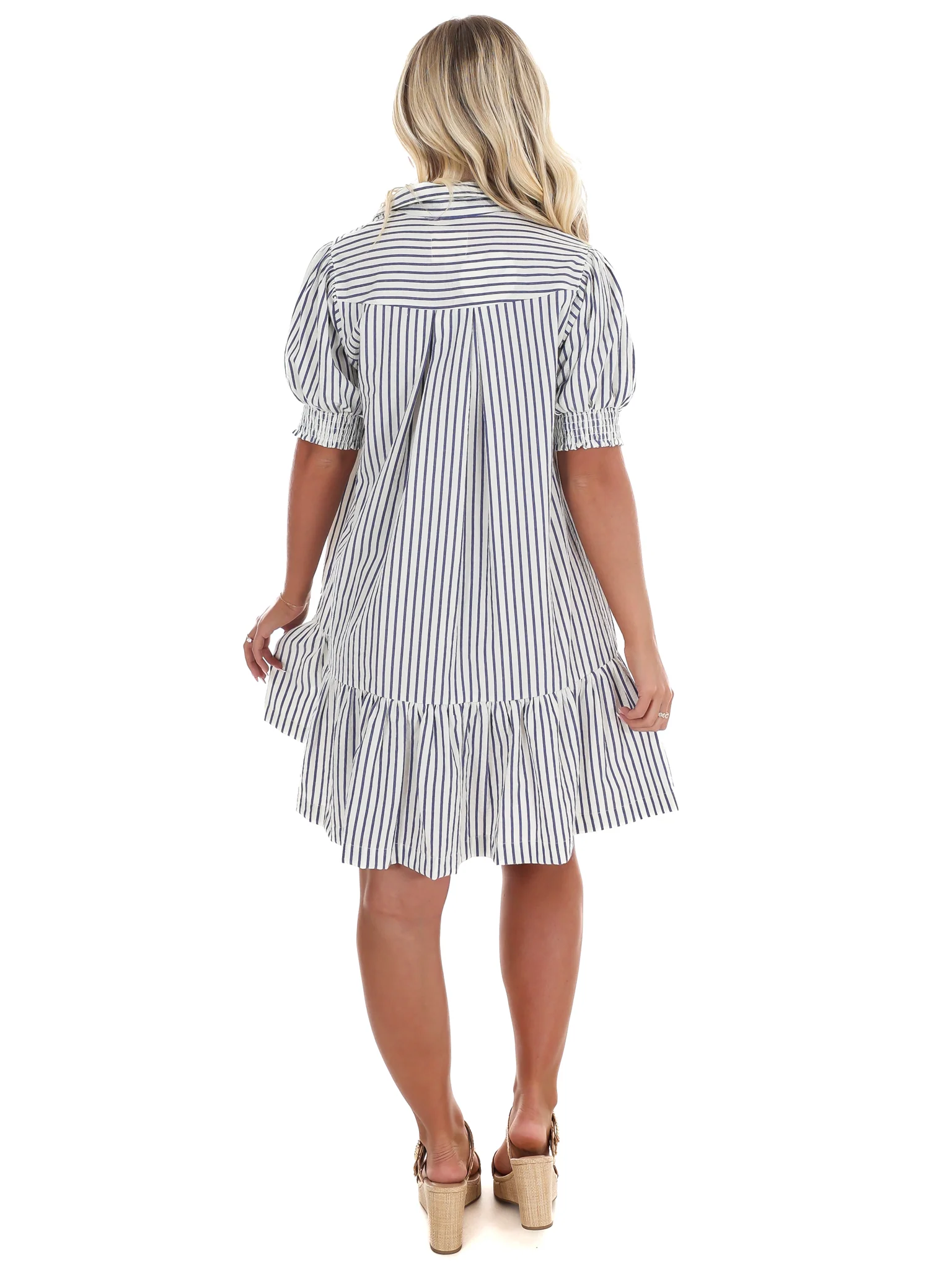 Say What You Will Stripe Babydoll Dress - Image 7