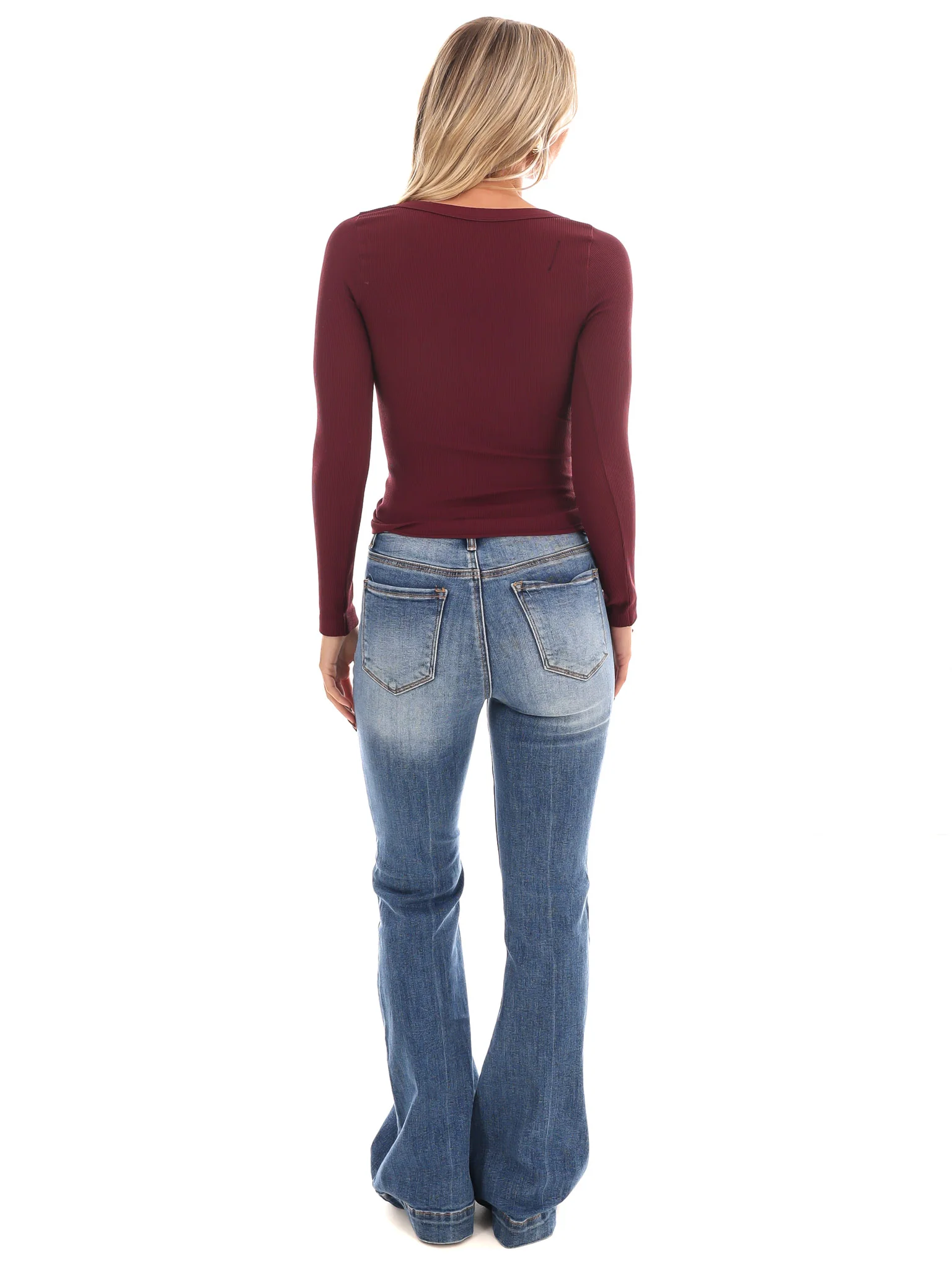 Seamless Comfort V-Neck Top - Image 25