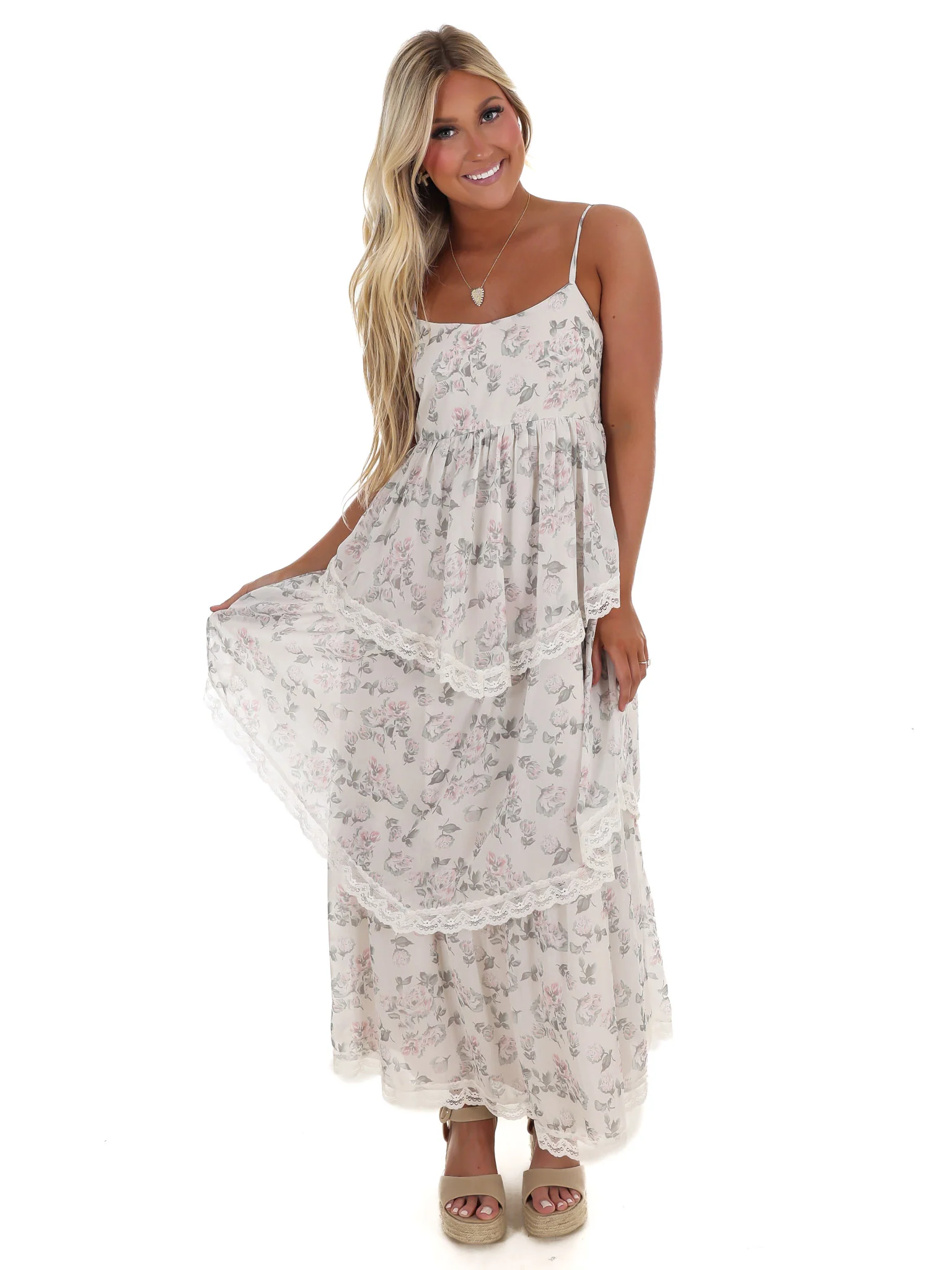 Secret Garden Floral Maxi Dress - Image 3