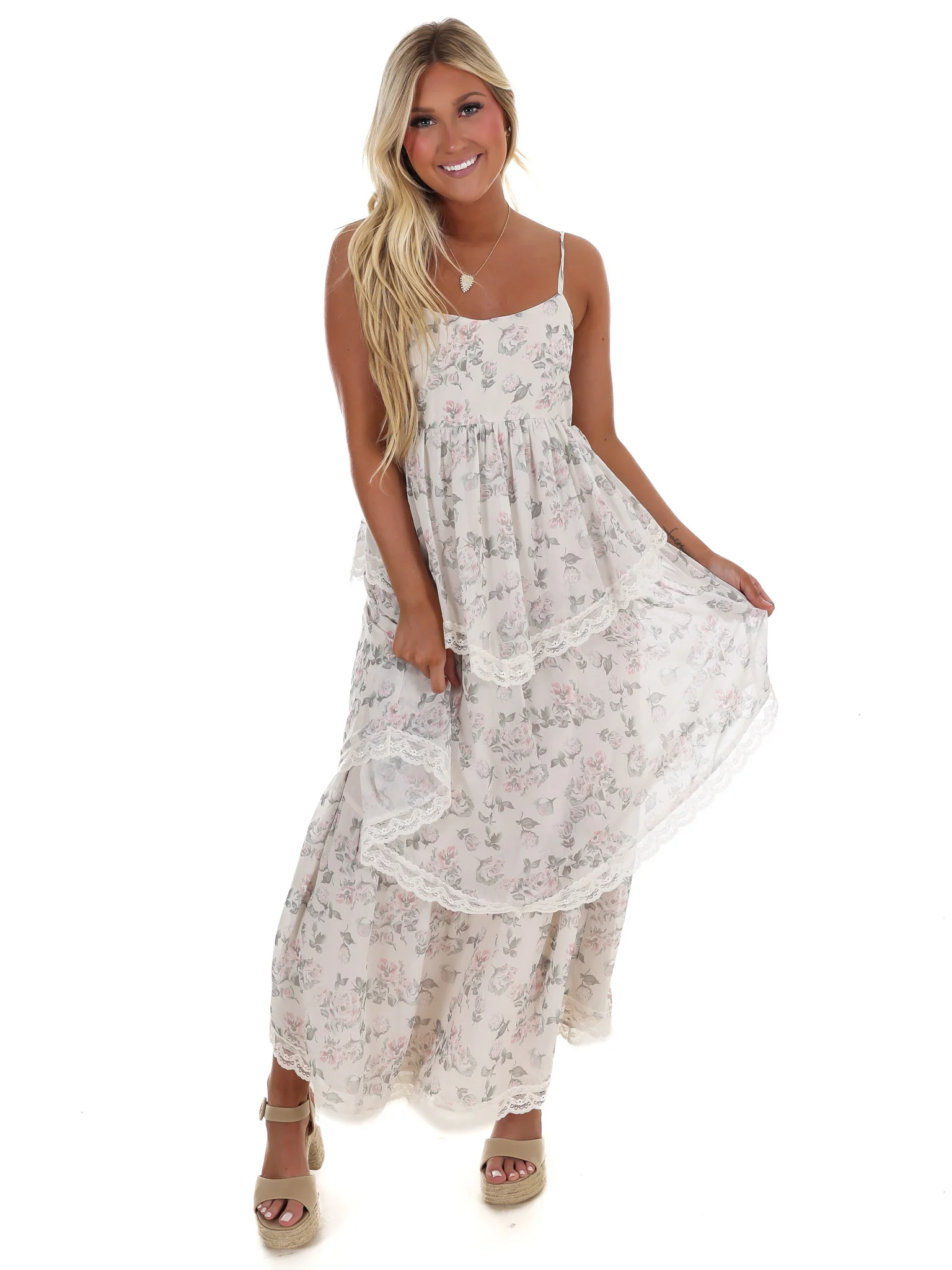 Secret Garden Floral Maxi Dress - Image 4