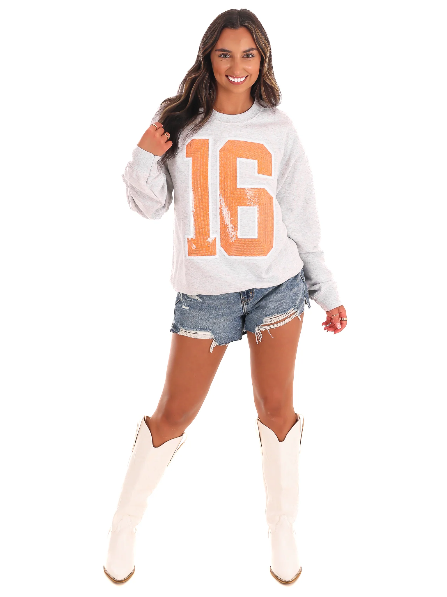 Sequin 16 Sweatshirt - Image 5