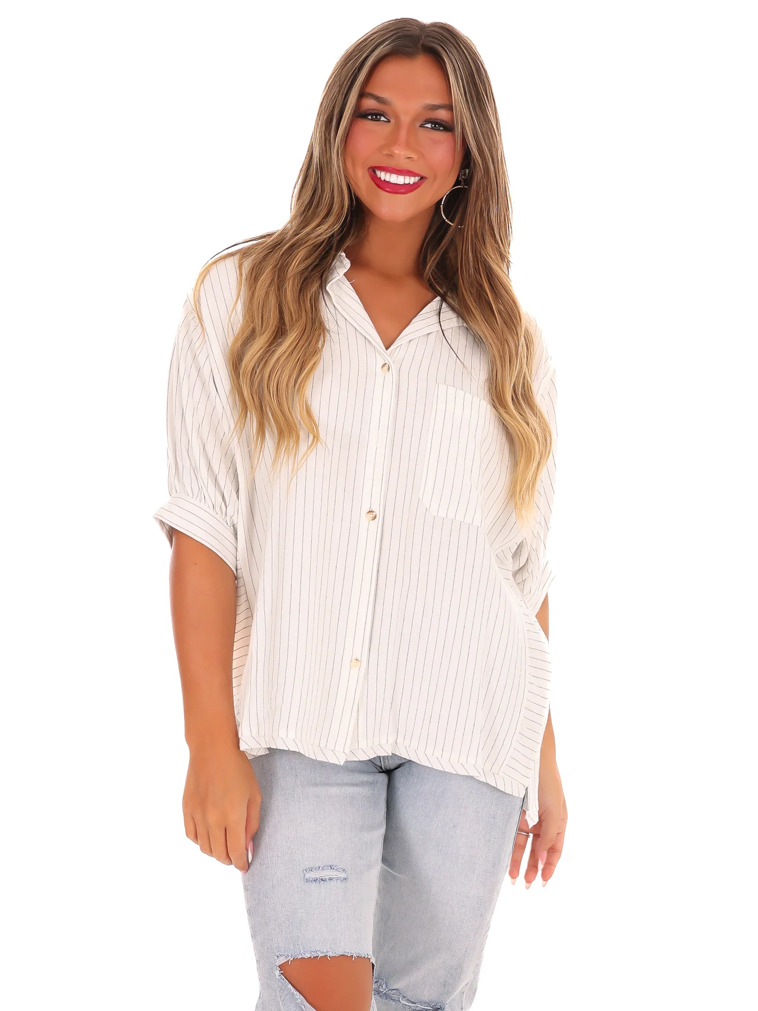 Serene Style Stripe Top - Image 5