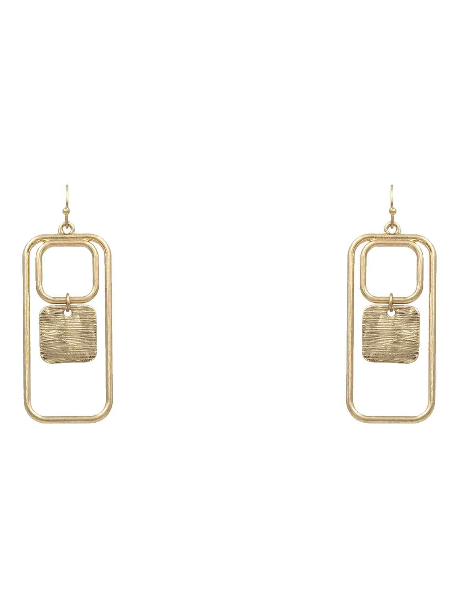 Shape Metal Dangle Earring