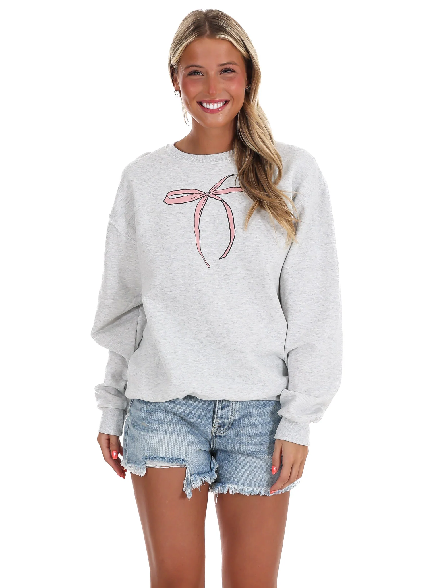 She is Clothed Bow Sweatshirt - Image 3