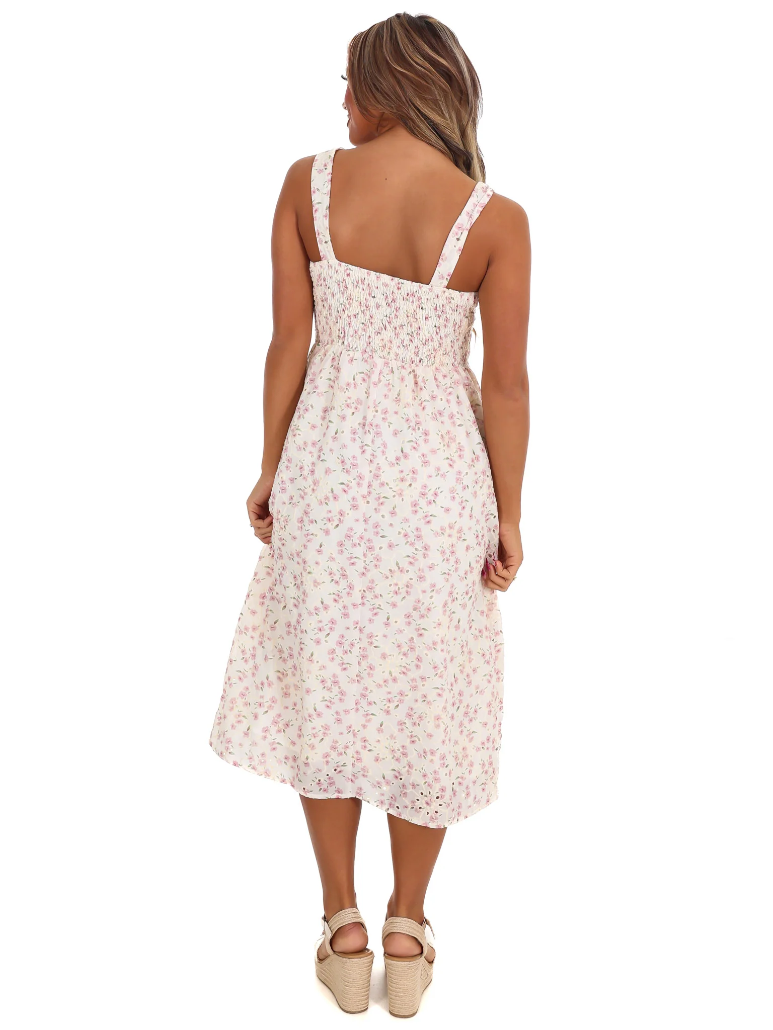 She's A Stunner Floral Midi Dress - Image 6