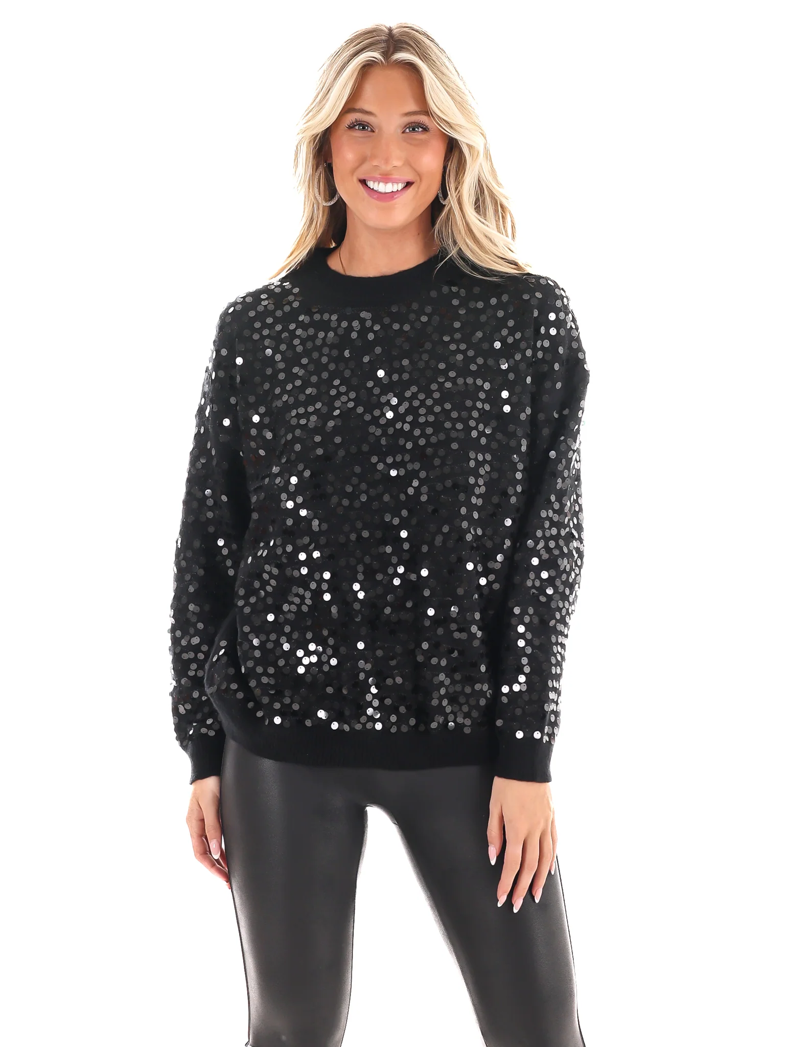 Shimmer Season Sequin Sweater - Image 11