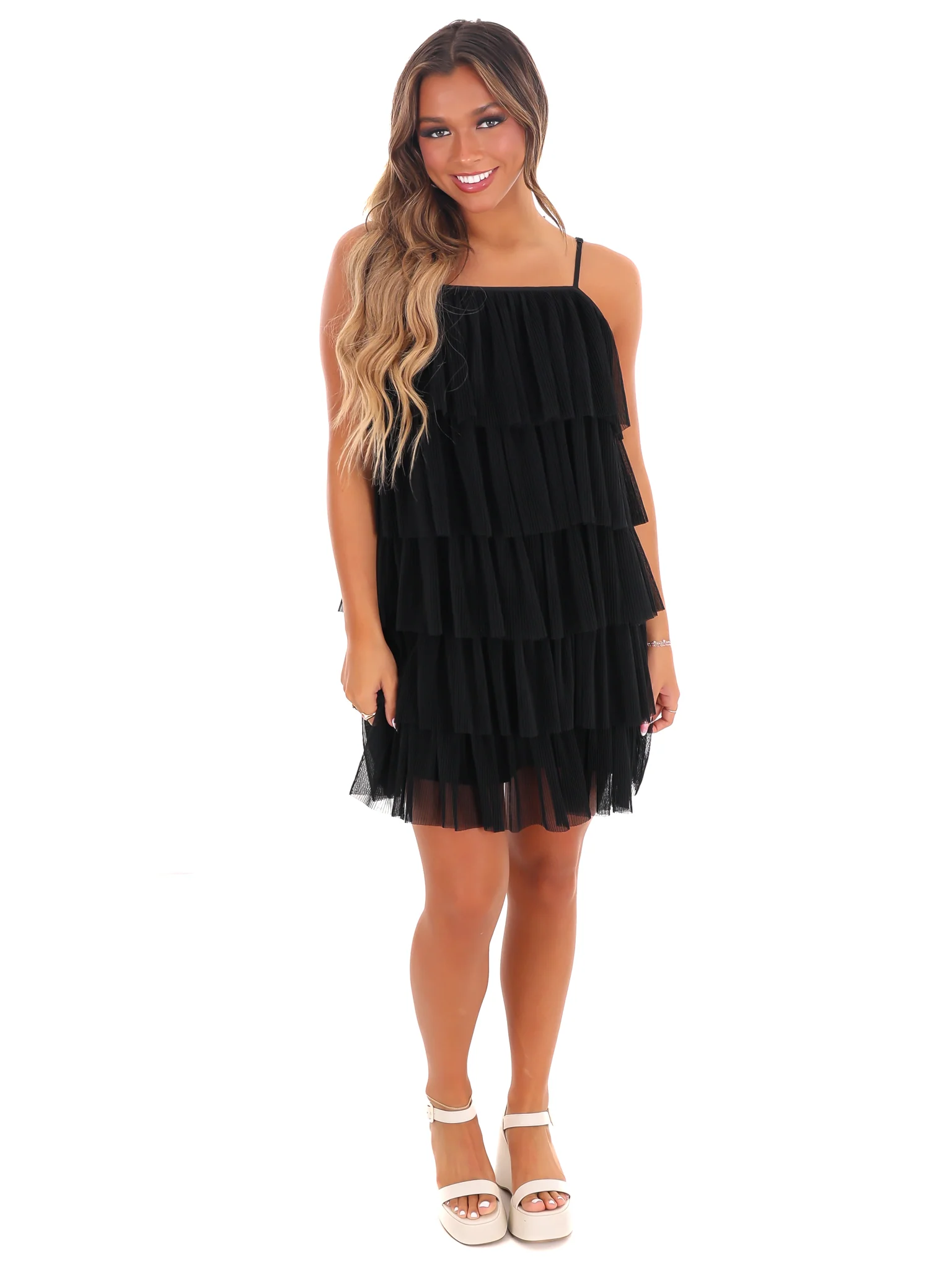 Shock and Awe Ruffled Tulle Mini Dress - Image 4