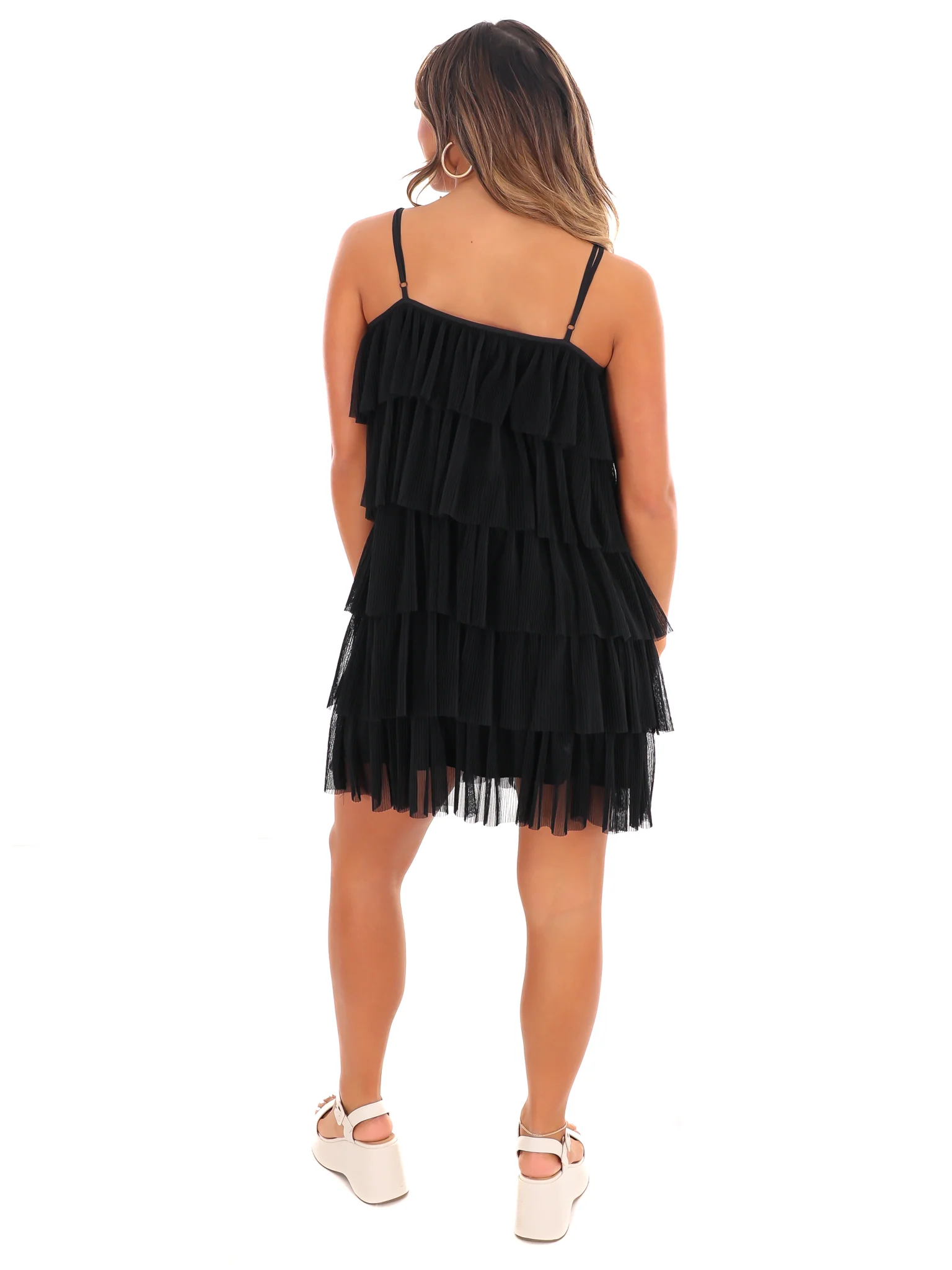 Shock and Awe Ruffled Tulle Mini Dress - Image 7