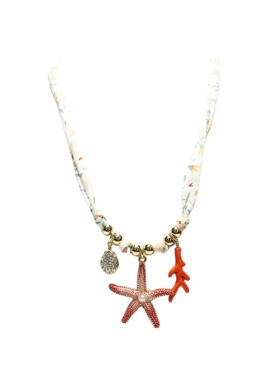 Shore Thing Charm Scarf Necklace