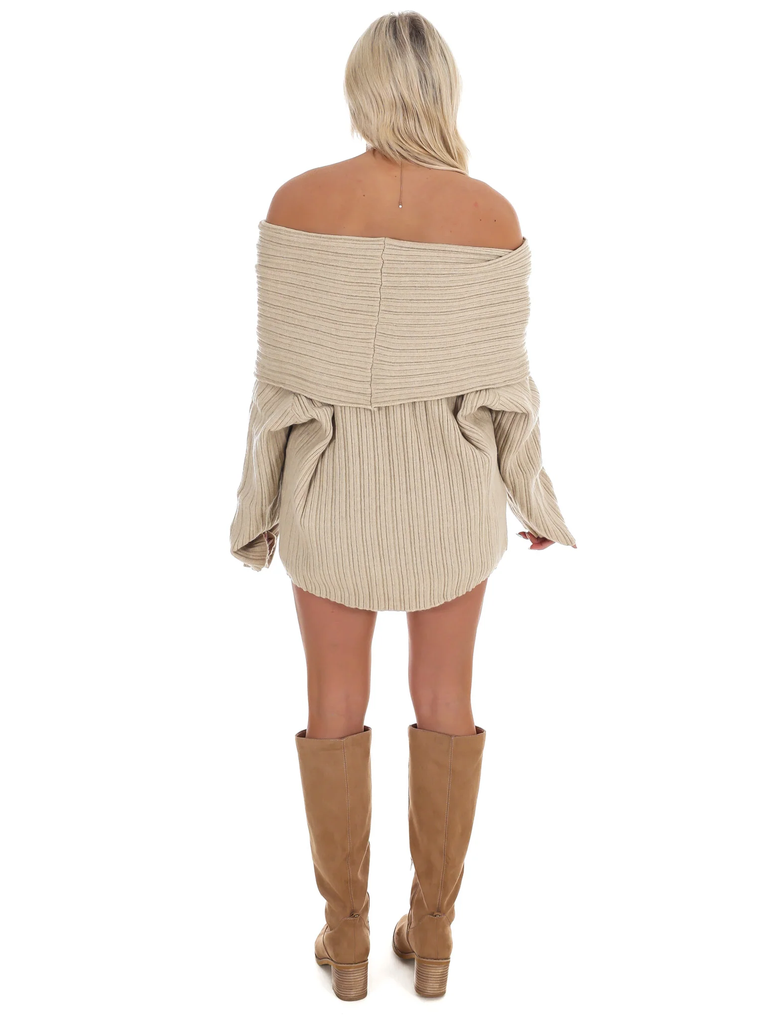 Show Me Love Off Shoulder Oversized Sweater - Image 9