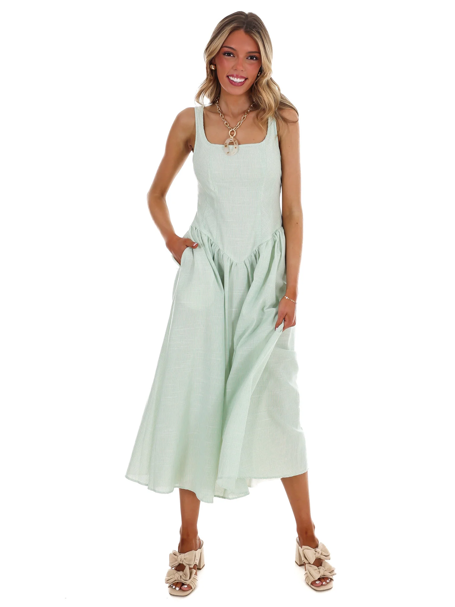 Showing Off Stripe Maxi Dress - Image 10