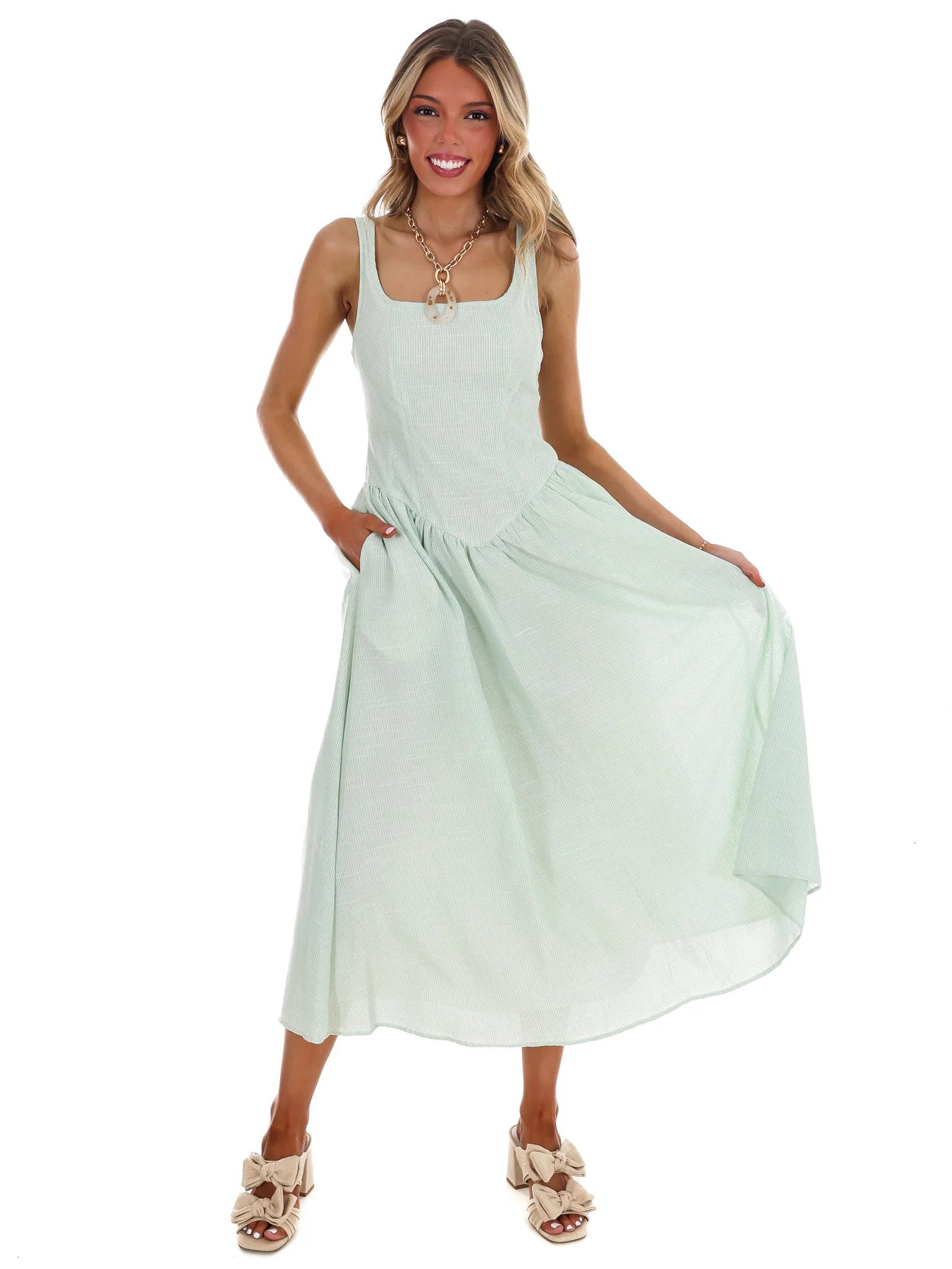 Showing Off Stripe Maxi Dress - Image 11