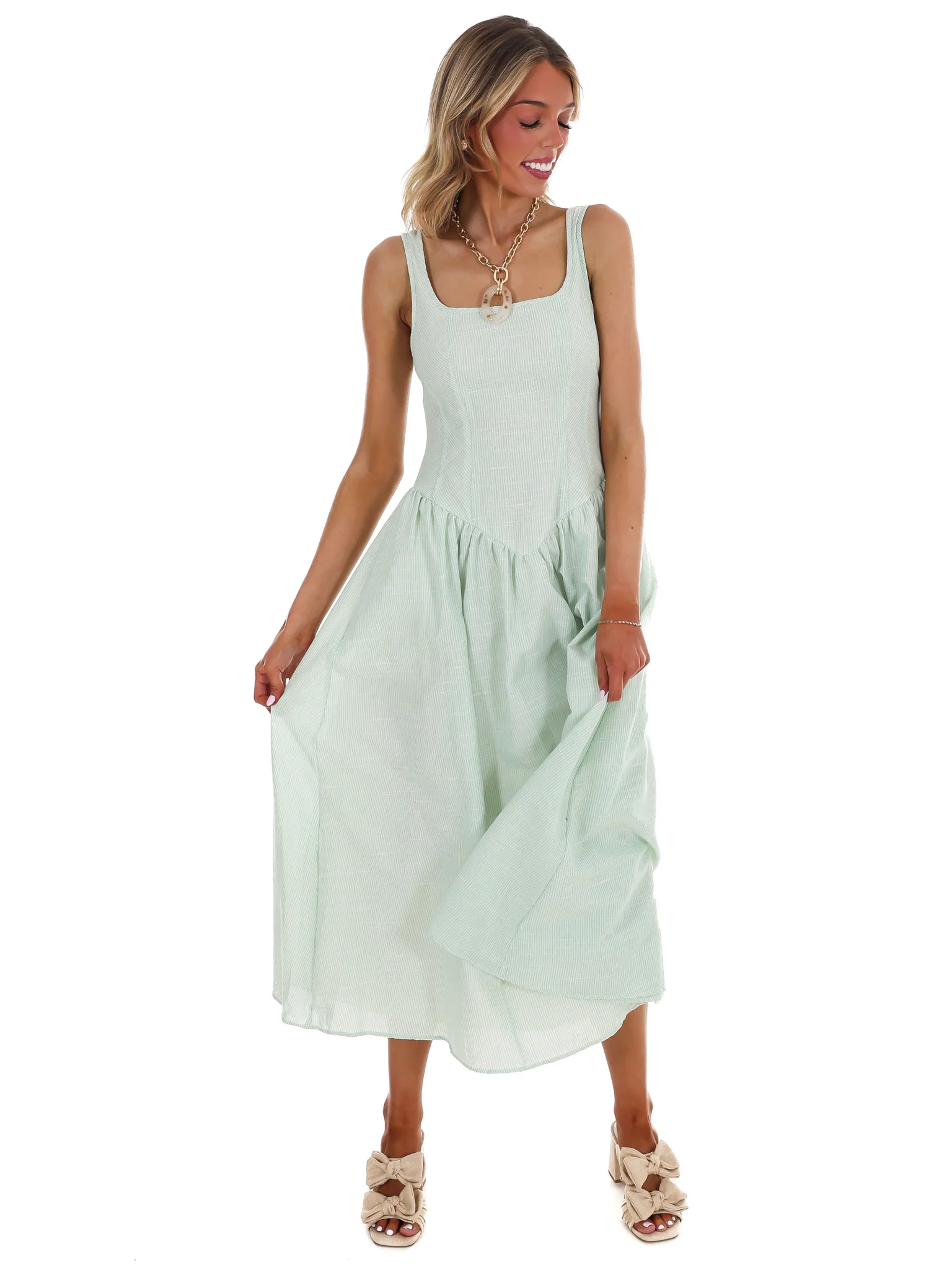 Showing Off Stripe Maxi Dress - Image 14