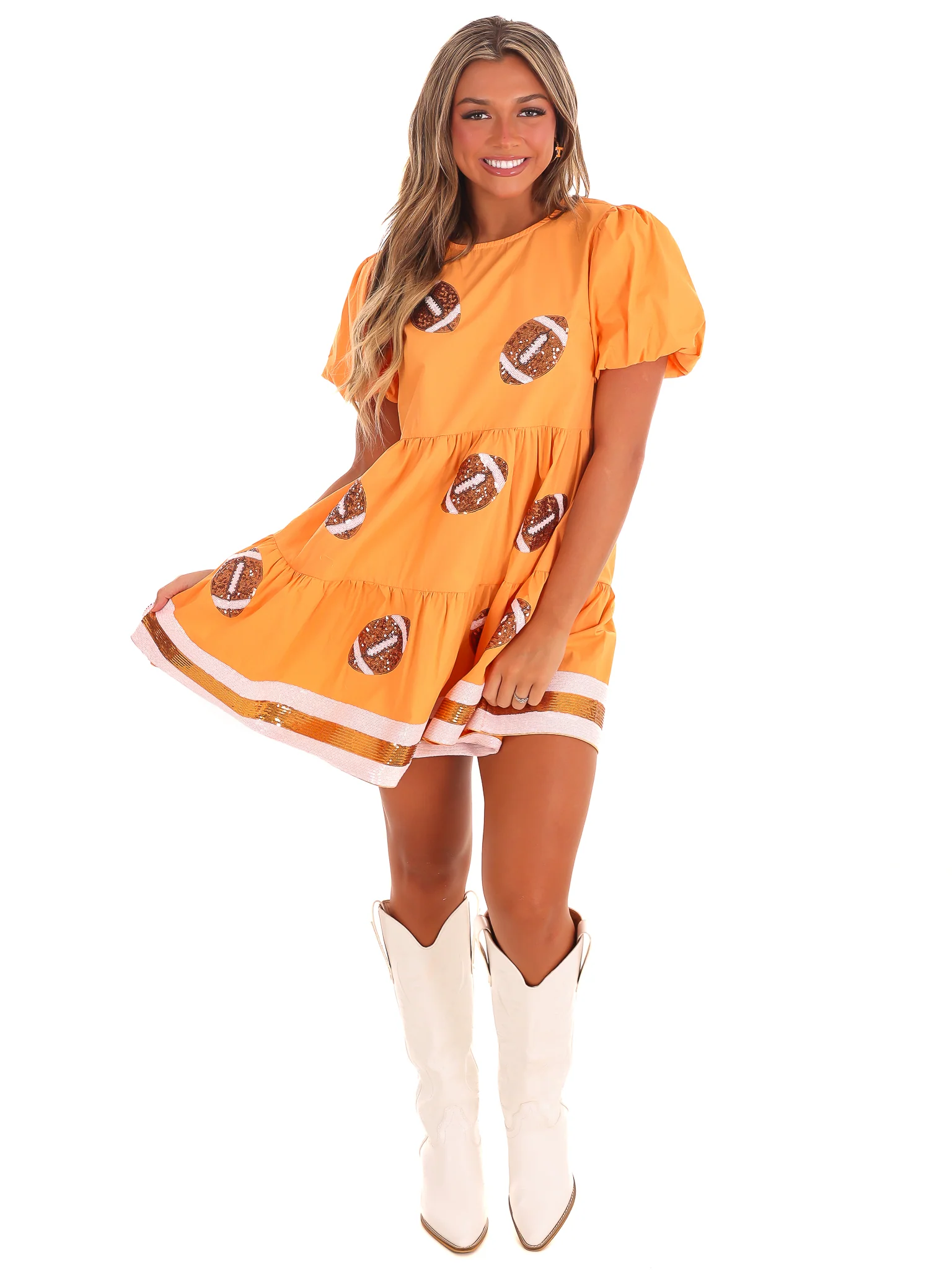 Sideline Star Sequin Football Dress - Image 11