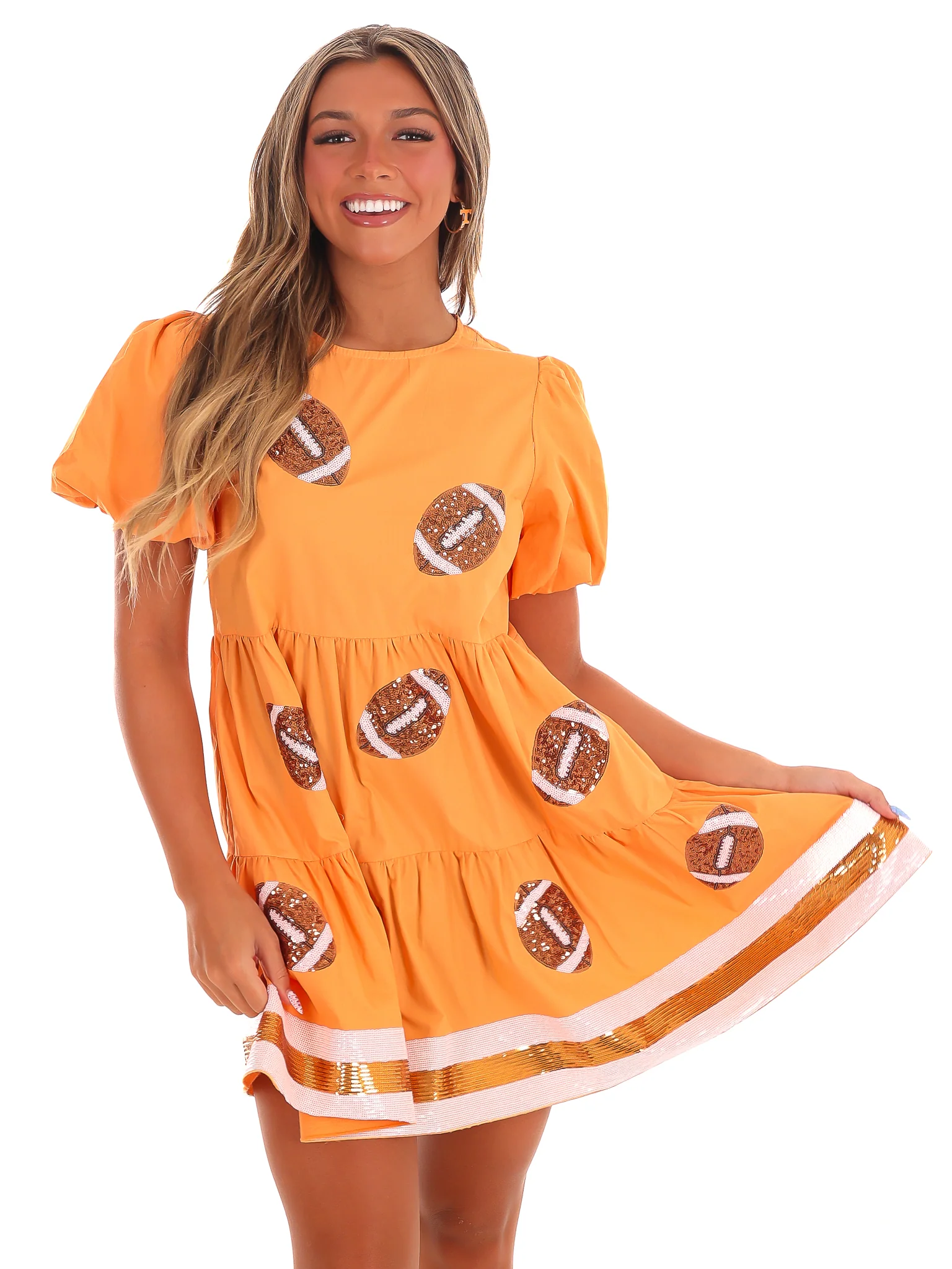 Sideline Star Sequin Football Dress - Image 7