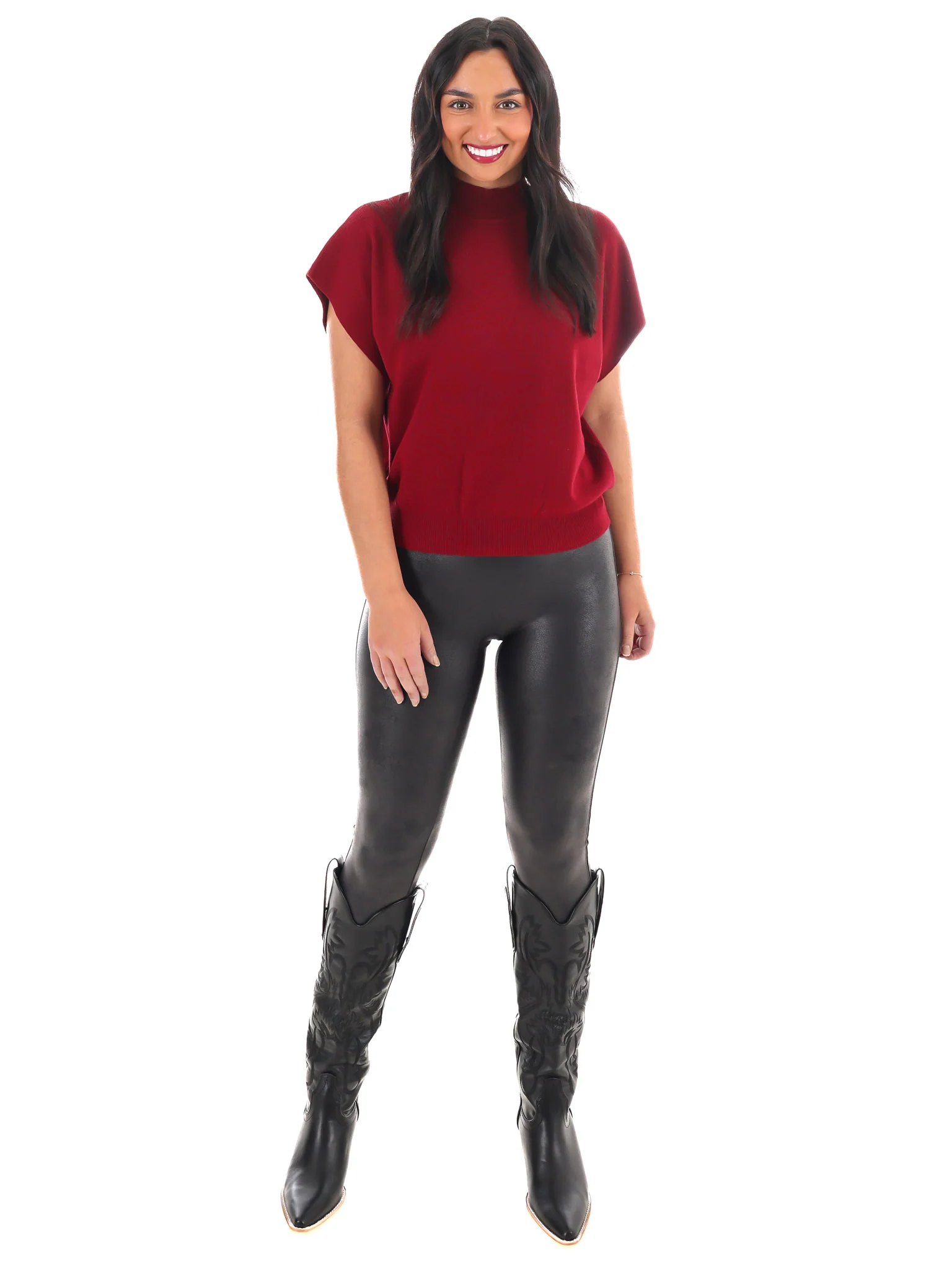 Simple Chic Mock Neck Sweater - Image 2