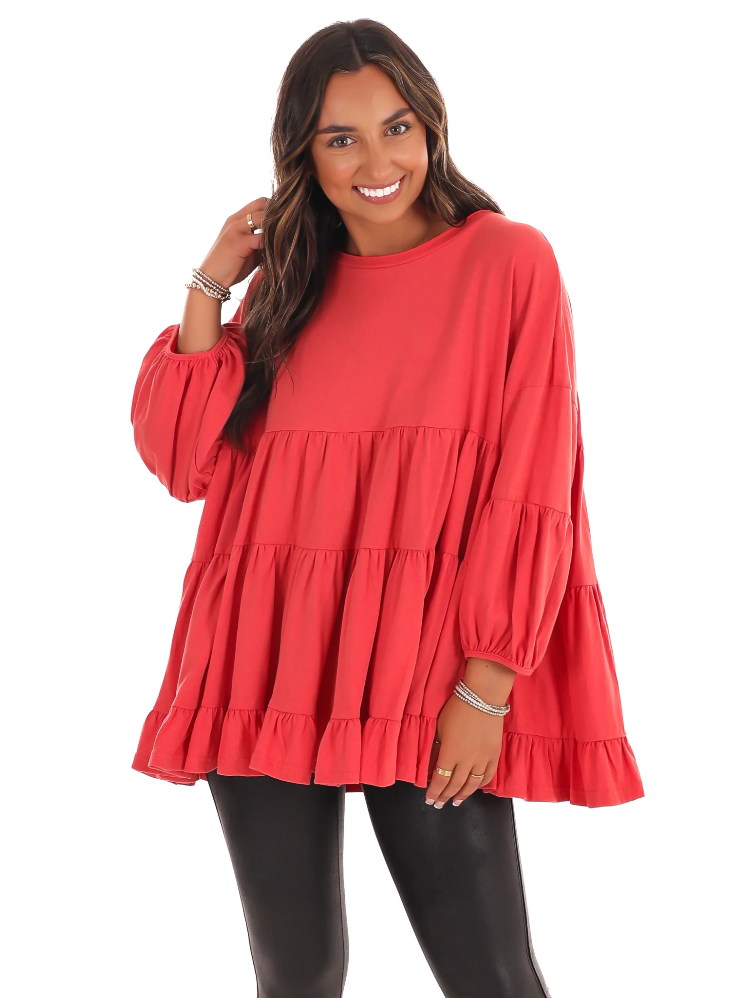 Simply Joy Babydoll Tunic Top - Image 3