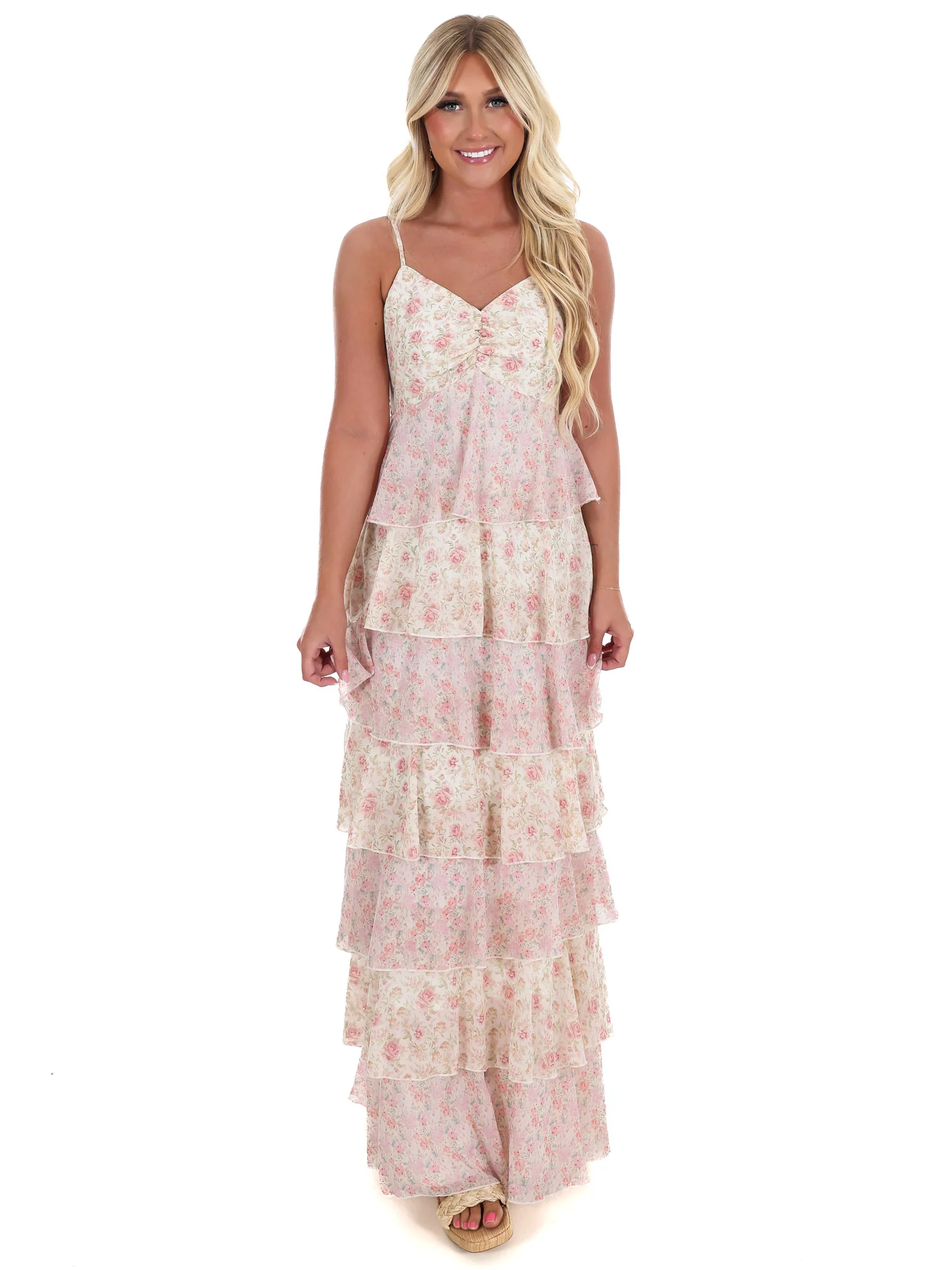 Simply Romantic Floral Tiered Maxi Dress - Image 11