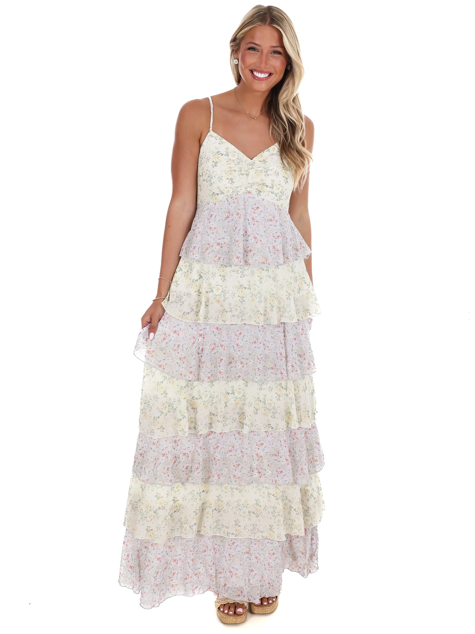 Simply Romantic Floral Tiered Maxi Dress - Image 2