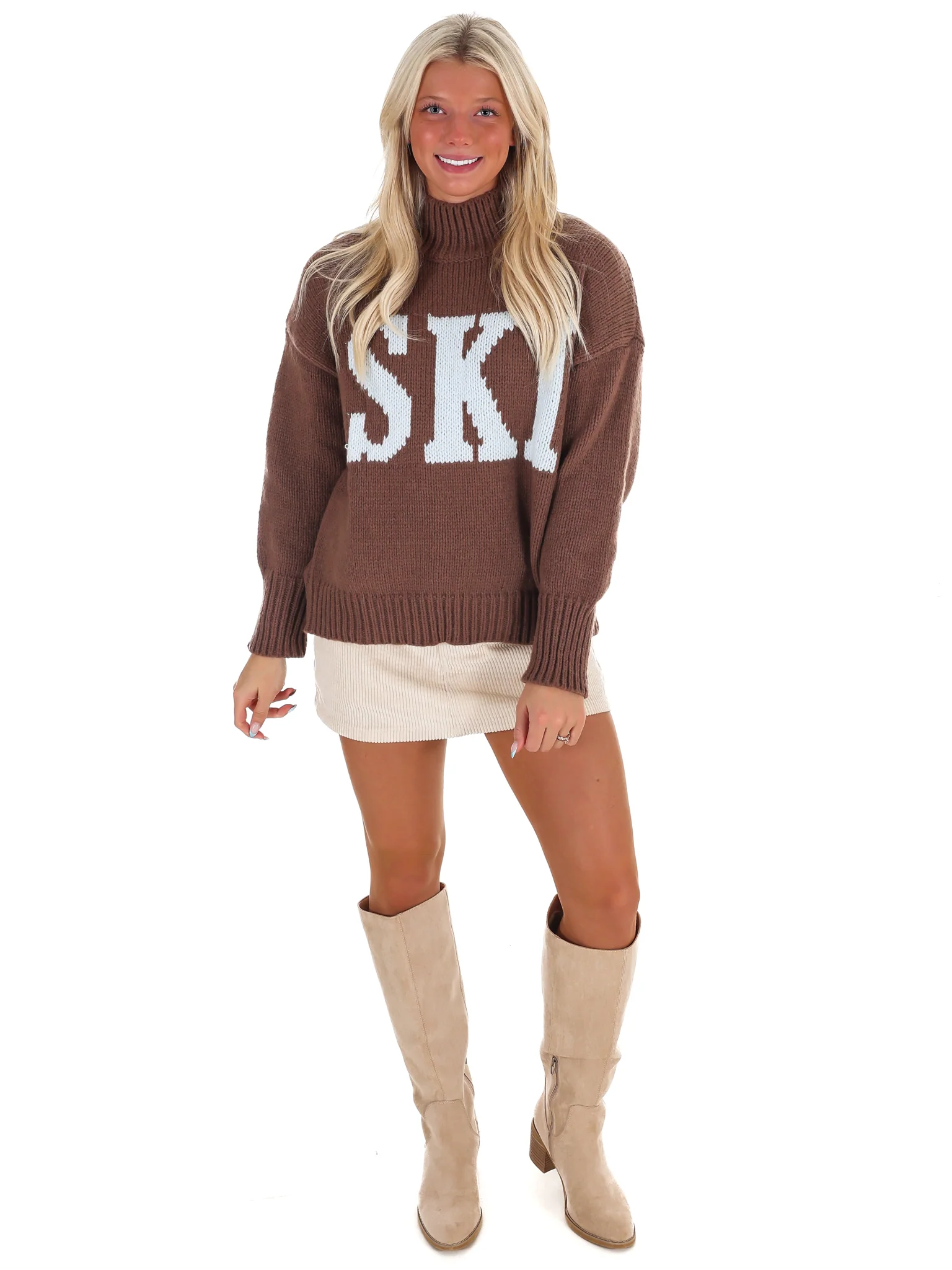 Ski High Neck Oversized Sweater - Image 2