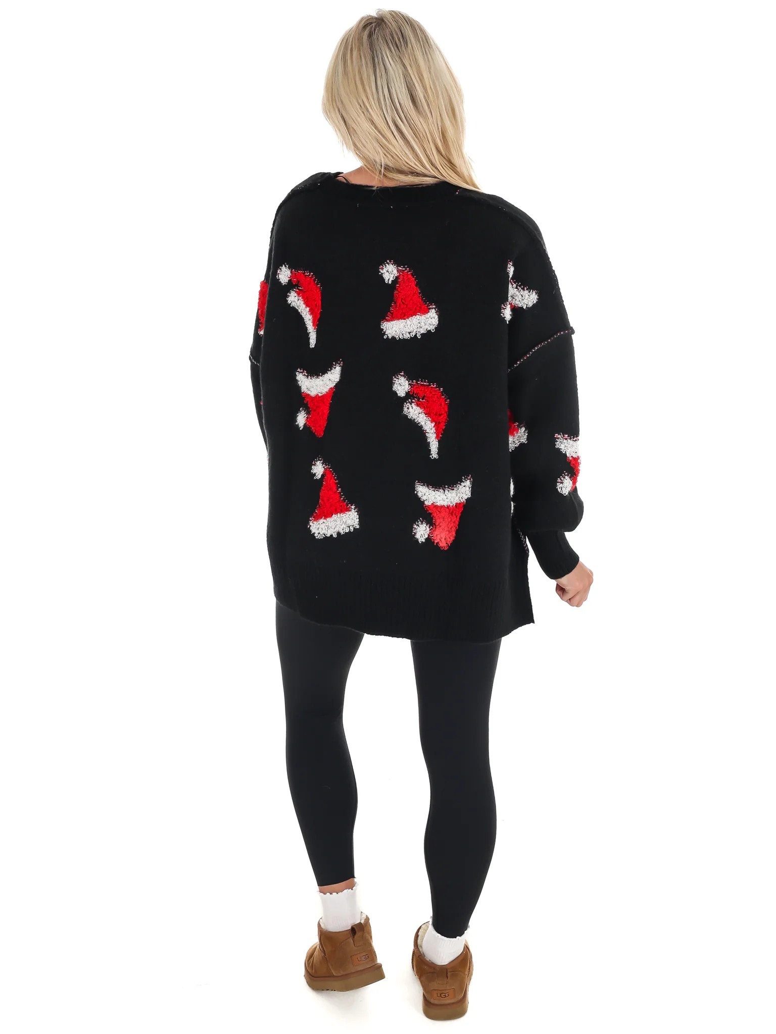 Sleigh All Day Santa Hat Sweater - Image 10