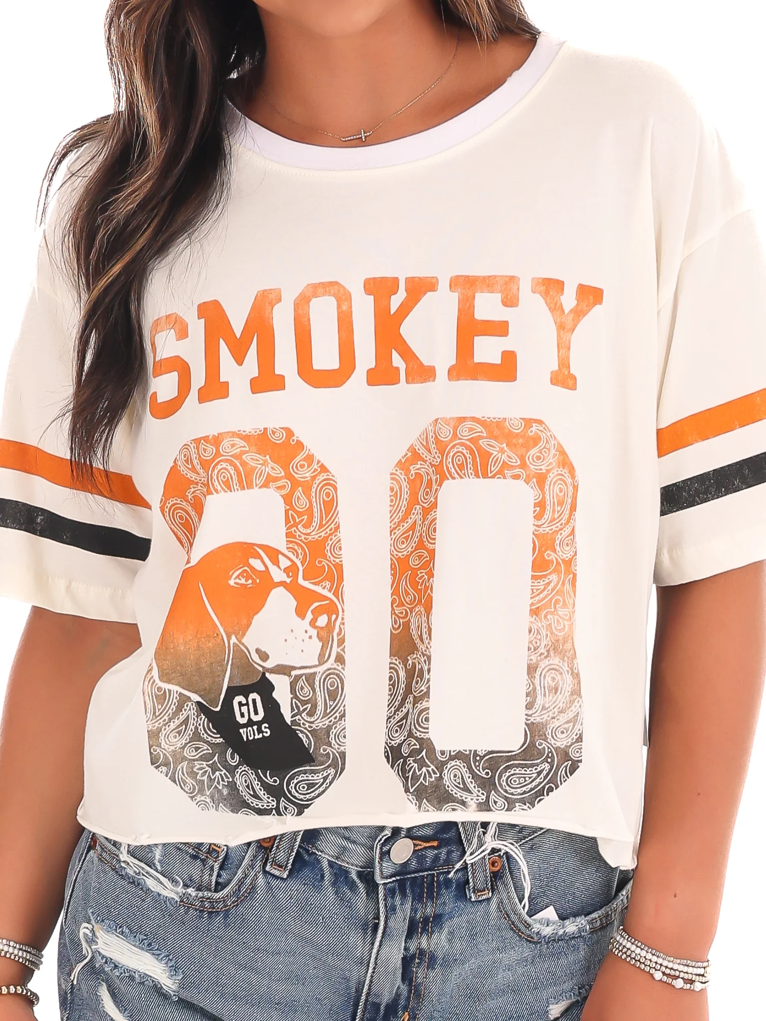 Smokey Distressed Crop Top - Image 11