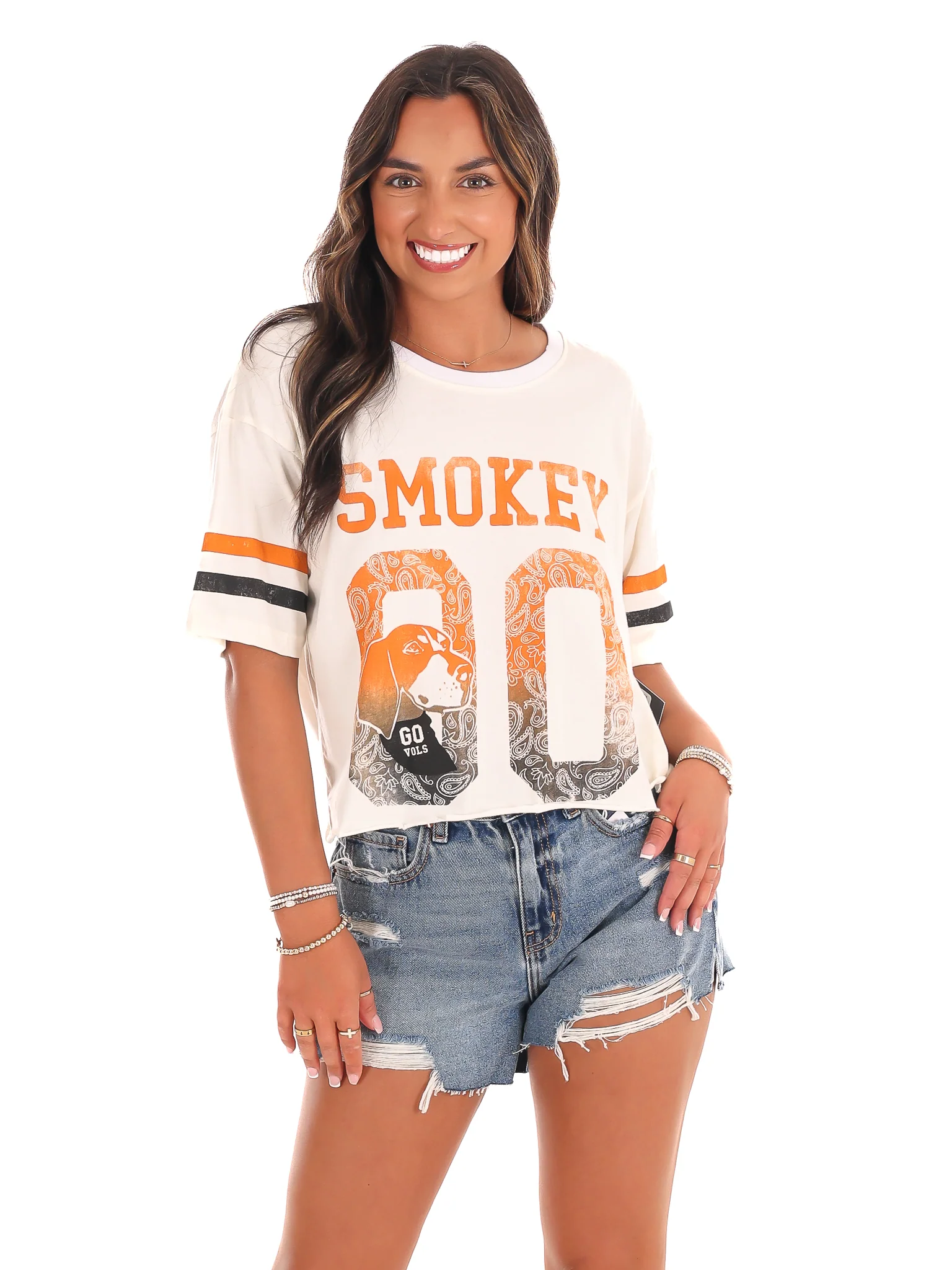 Smokey Distressed Crop Top - Image 7